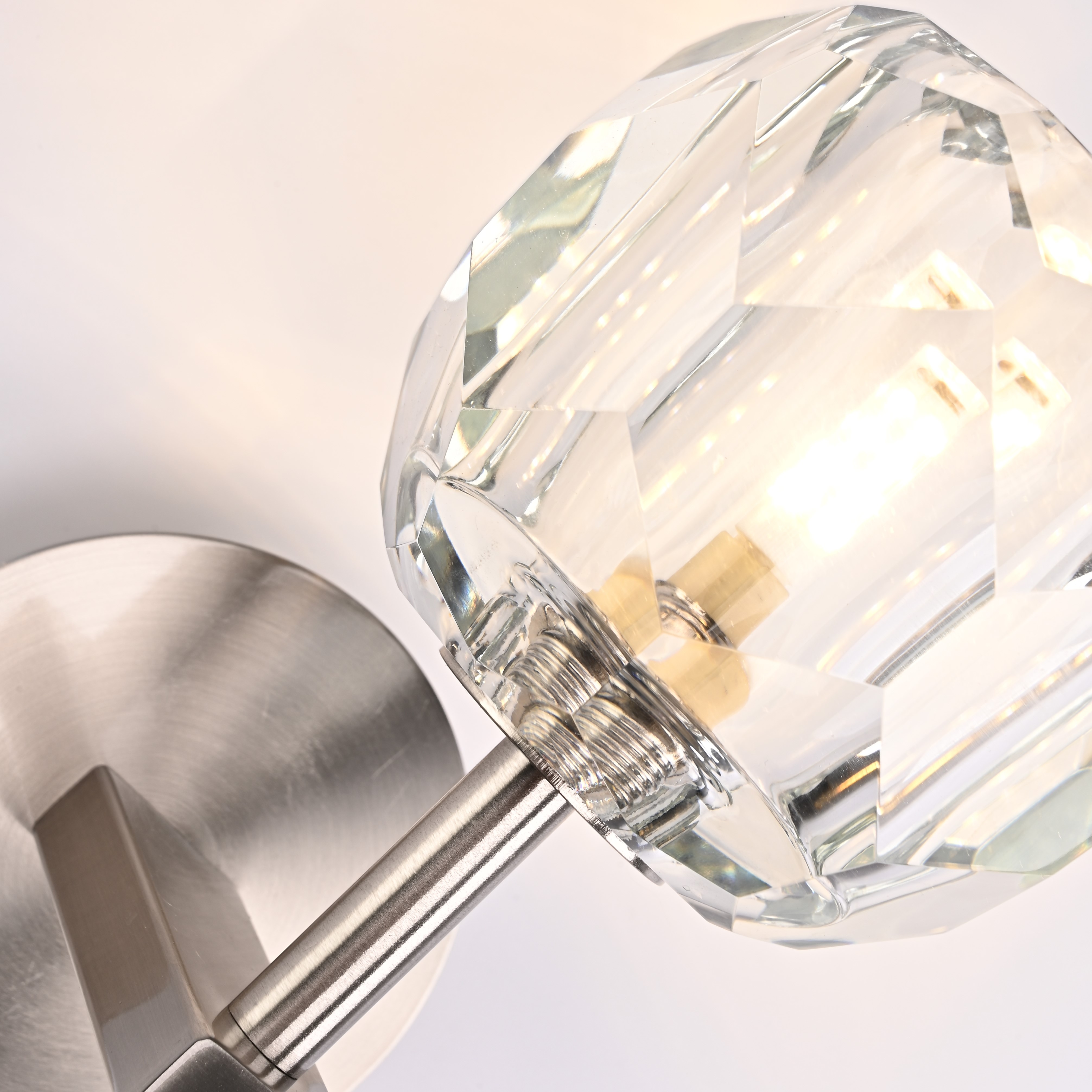 Бра Boule de Cristal Single Sconce Никель 22*11*22 см, 1*G9*40W, ImperiumLoft 196952-22, Никель