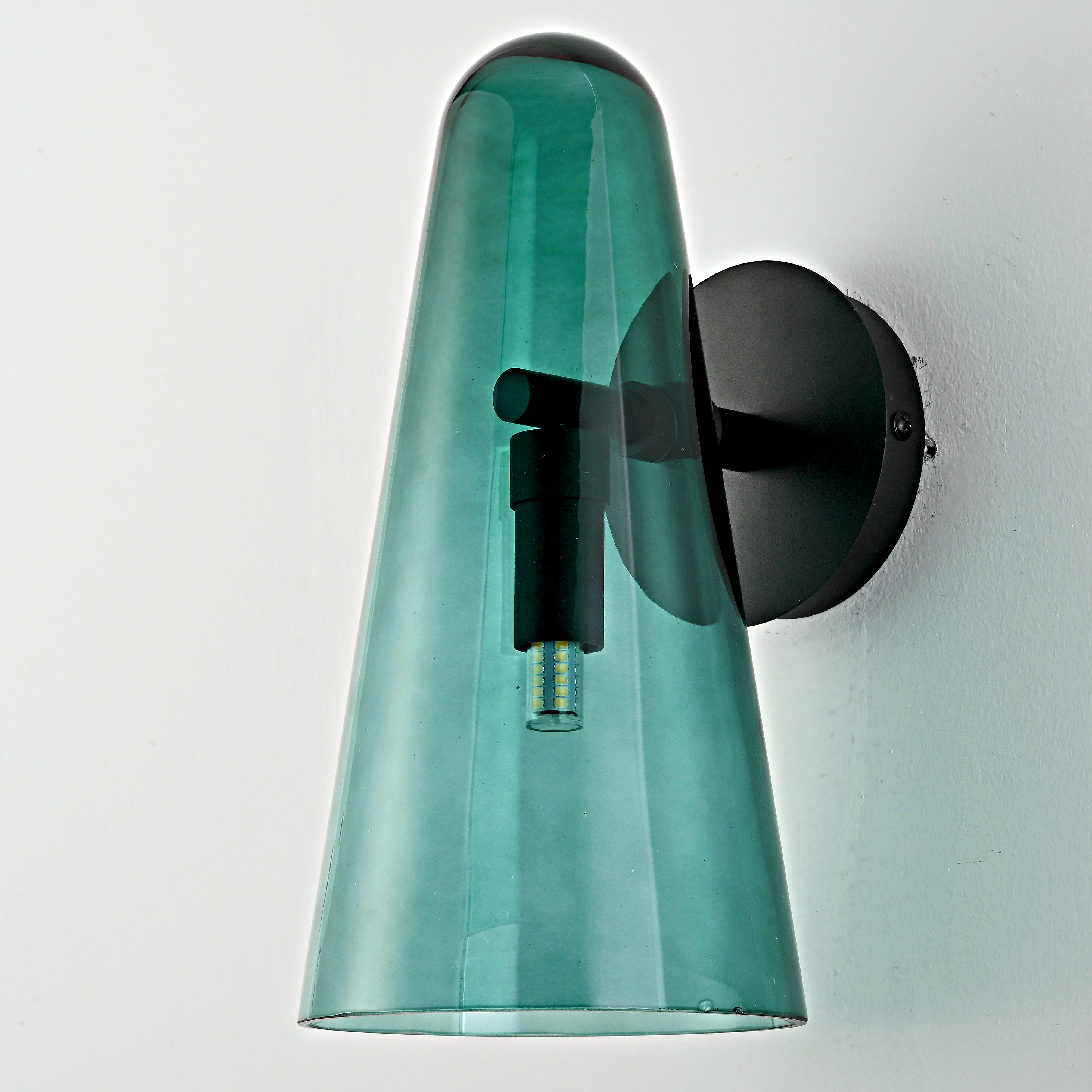 Бра Доми Sconce Green 13*13*26 см, 1*G9*40W, ImperiumLoft 44.1010-0, Чёрный