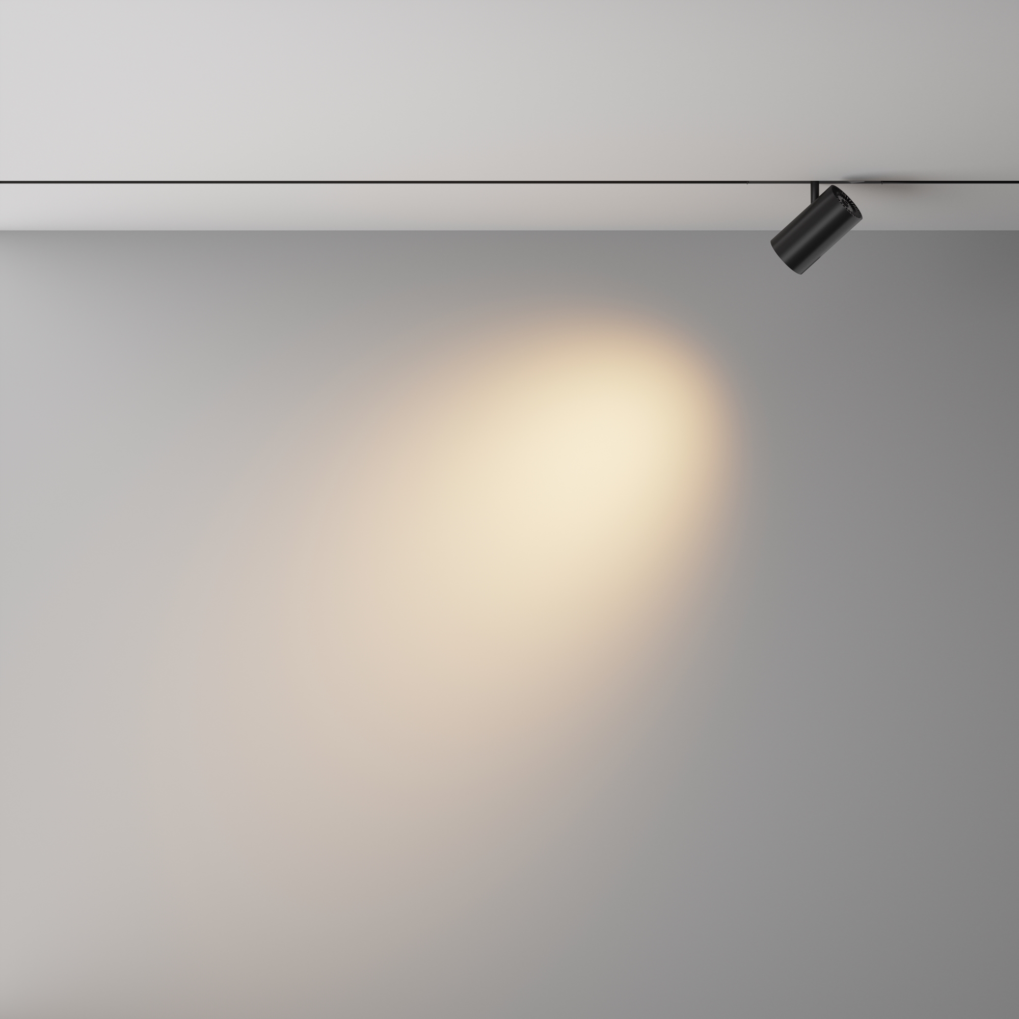 Трековый светильник Focus Led Exility X 3000K 12Вт 36° 16*1*-12 см, *LED*12W, 1300K, Maytoni Technical  TR243-12W3K-B, Черный