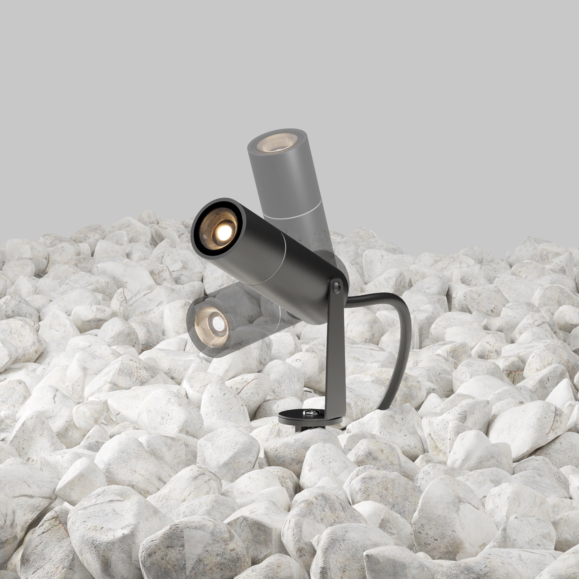 Ландшафтный светильник 8*3*- см, *LED*2W, K, Outdoor  O050FL-L2GR3K, Серый