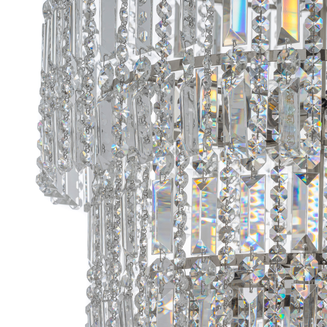 Люстра *50*167 см, 23*E27*60W, Arti Lampadari Valencia Nickel Valencia E 1.10.50.501 N, Матовый никель