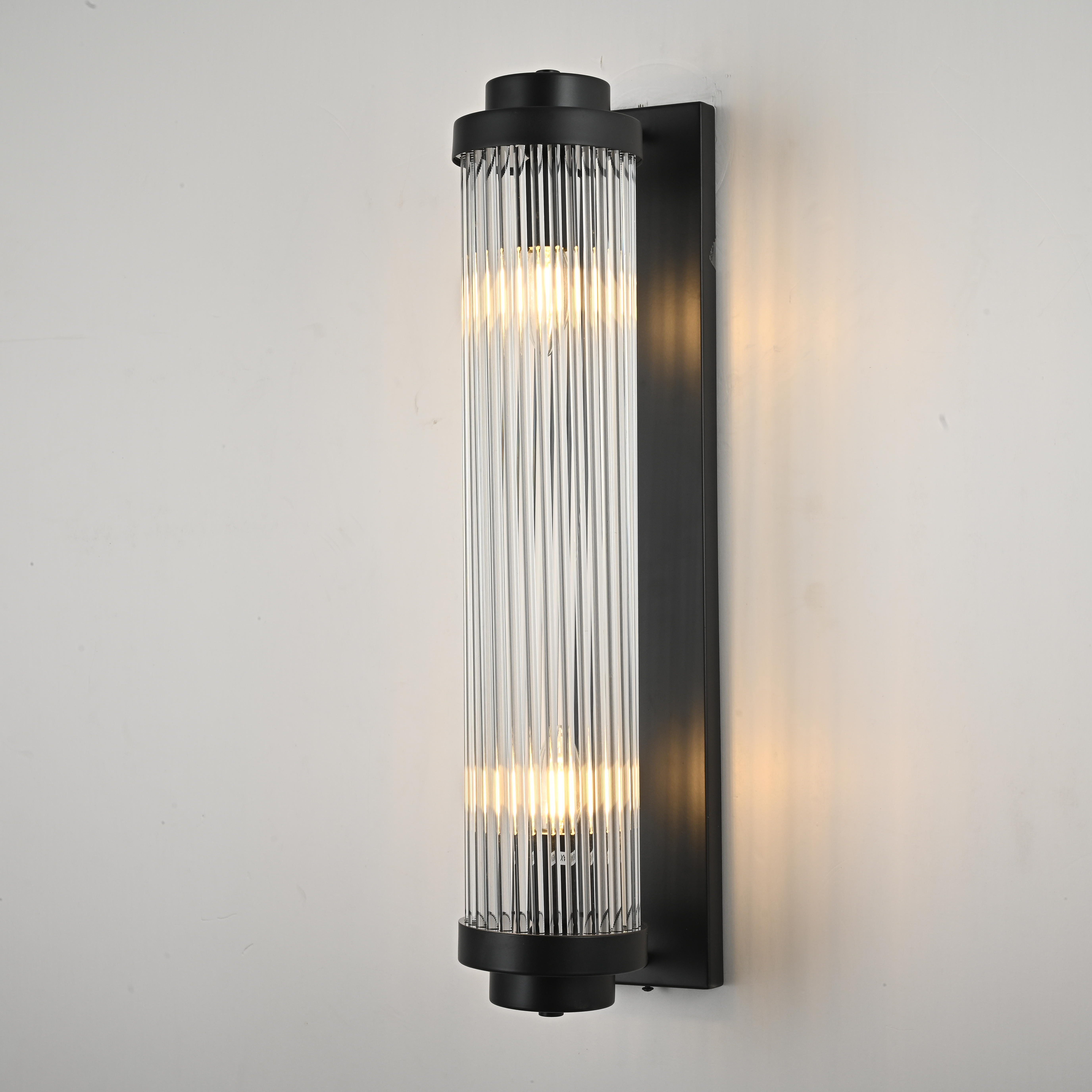 Бра Kiosk Black 60 12*12*60 см, 2*E14*40W, ImperiumLoft 44.683-0, Чёрный