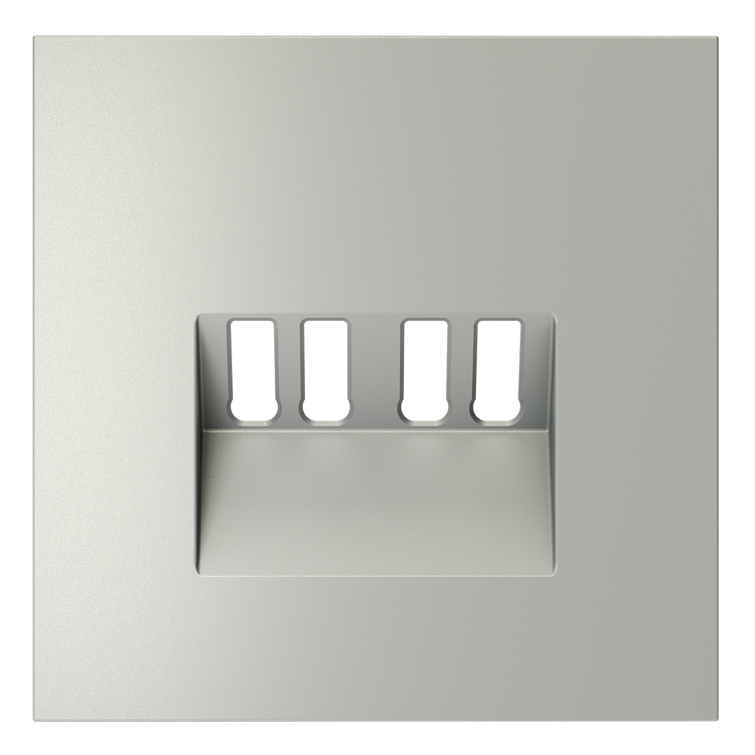 Накладка для розетки акустической 4-местной , сталь Voltum S70 VLS001505, Пластик Soft touch
