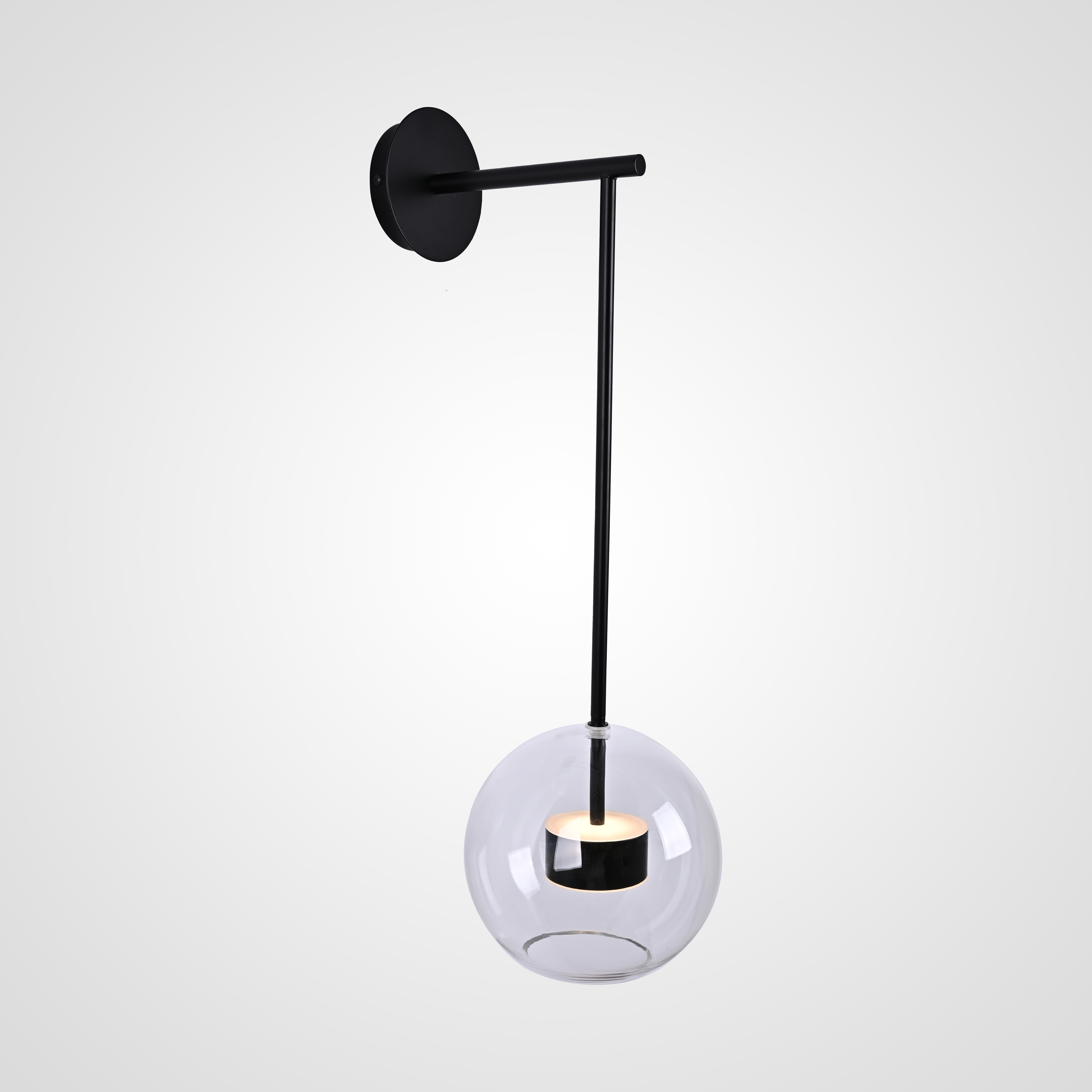 Бра BUBBLE B WALL Black 22*20*62 см, 1*LED*5W, 3000K, ImperiumLoft BUBBLE-B-WALL01, Чёрный