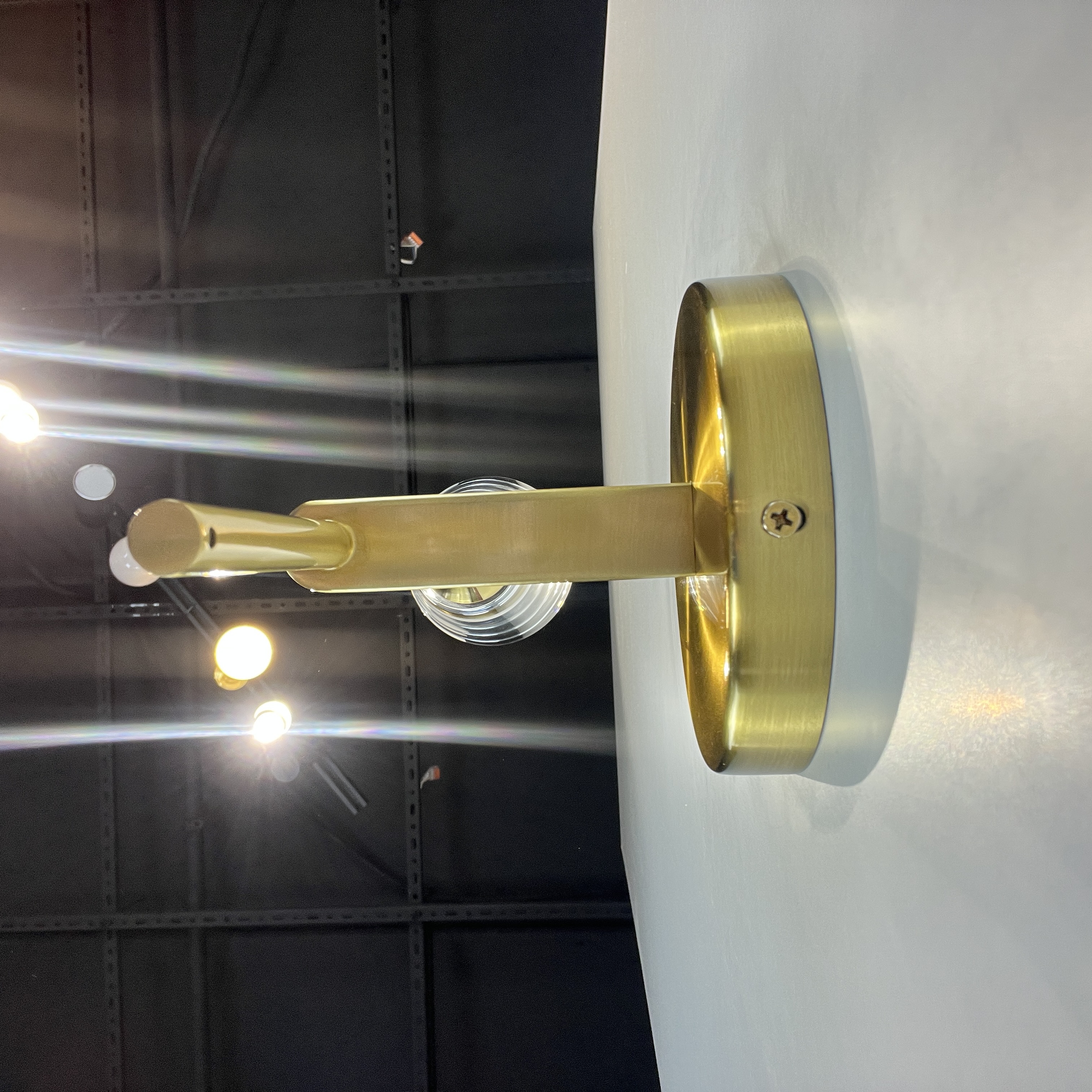 Бра TORCHE DE VERRE wall lamp 10*10*51 см, 1*G9*40W, ImperiumLoft 44.394, Латунь