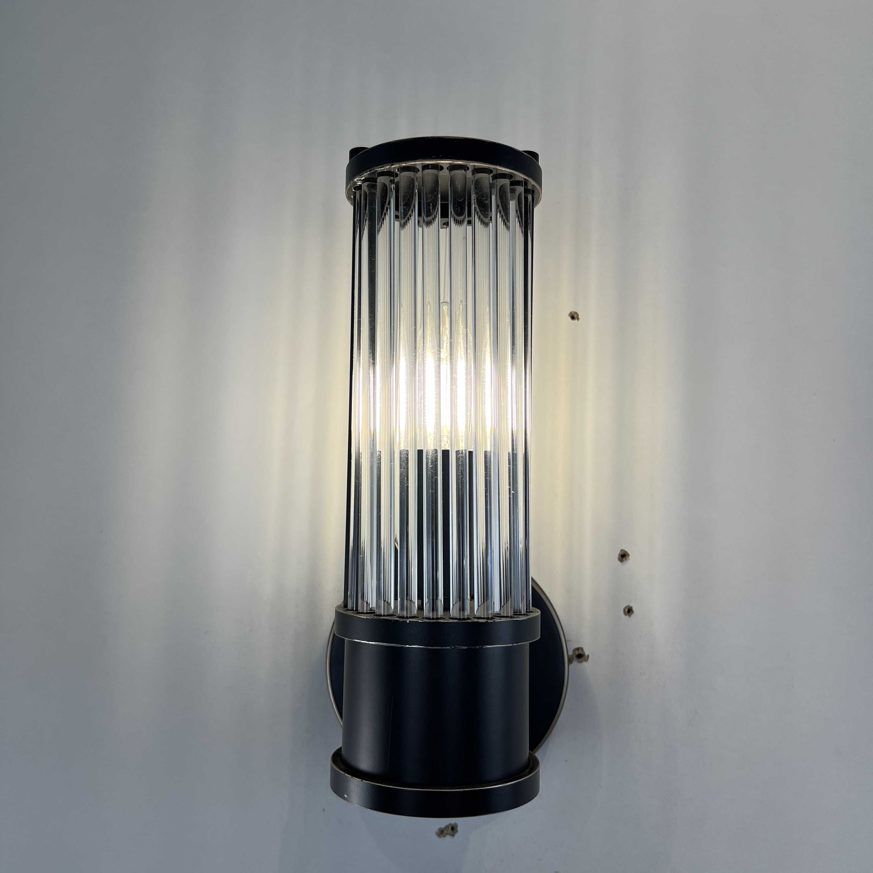 Бра Ralph Lauren Allen Single Sconce 13*12*27 см, 1*E14*60W, ImperiumLoft 44.664, Чёрный