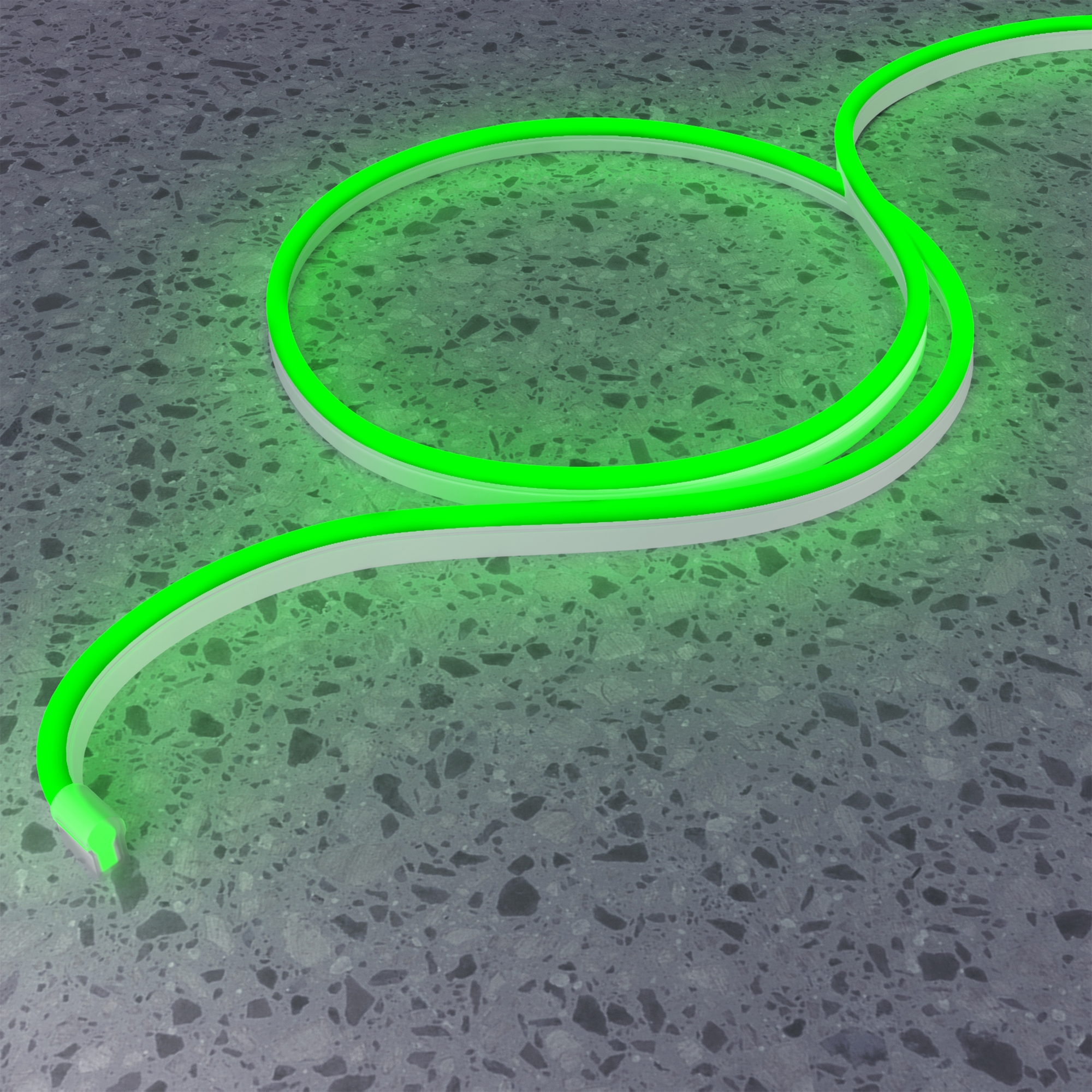 Гибкий неон 25x13 220В 8W/м Green IP65 50м Maytoni 201234, цена за катушку