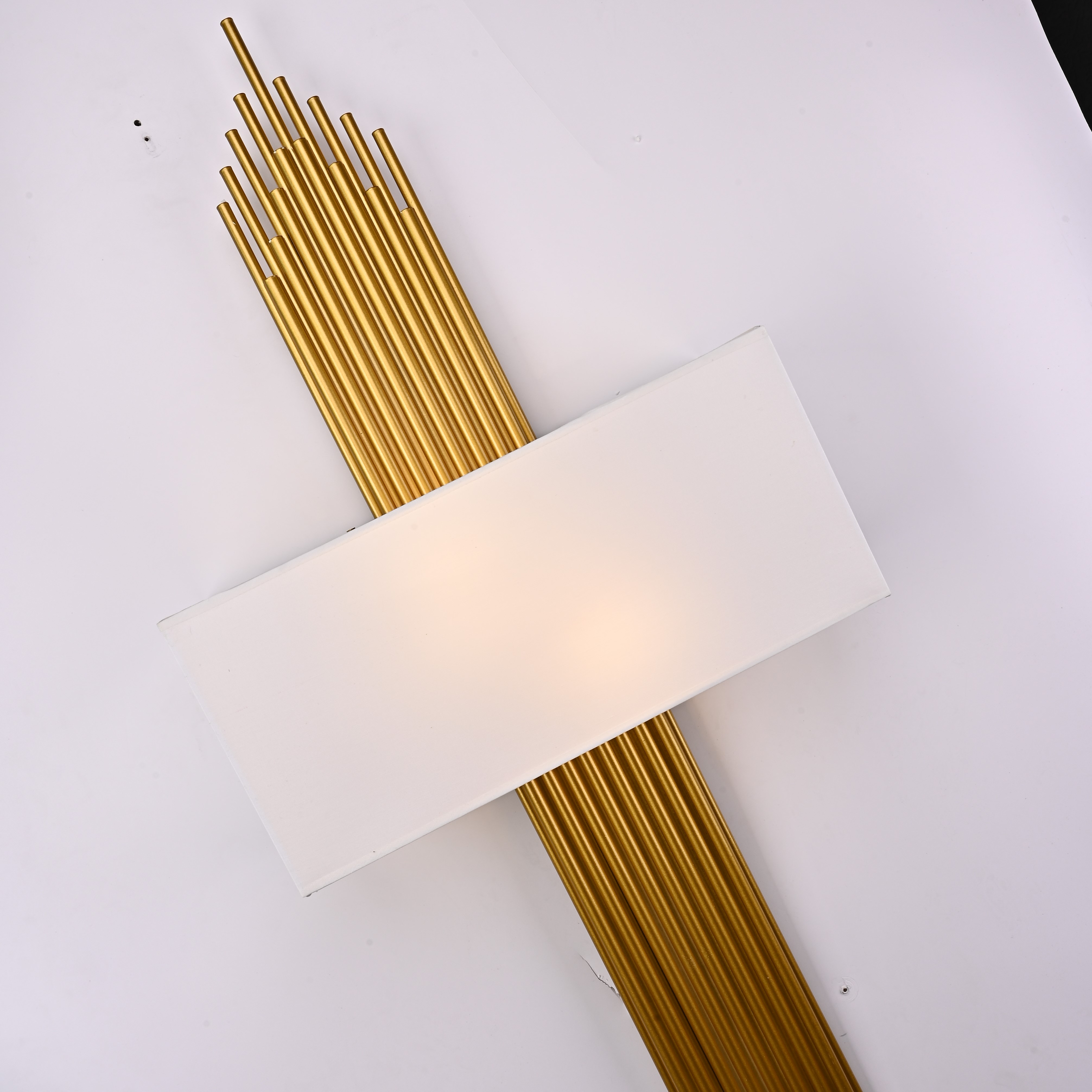 Бра Sohne CG 90-0009 FIORE White H120 W43 40*40*120 см, 2*E14*40W, 3000K, ImperiumLoft 44.27, Золотистый