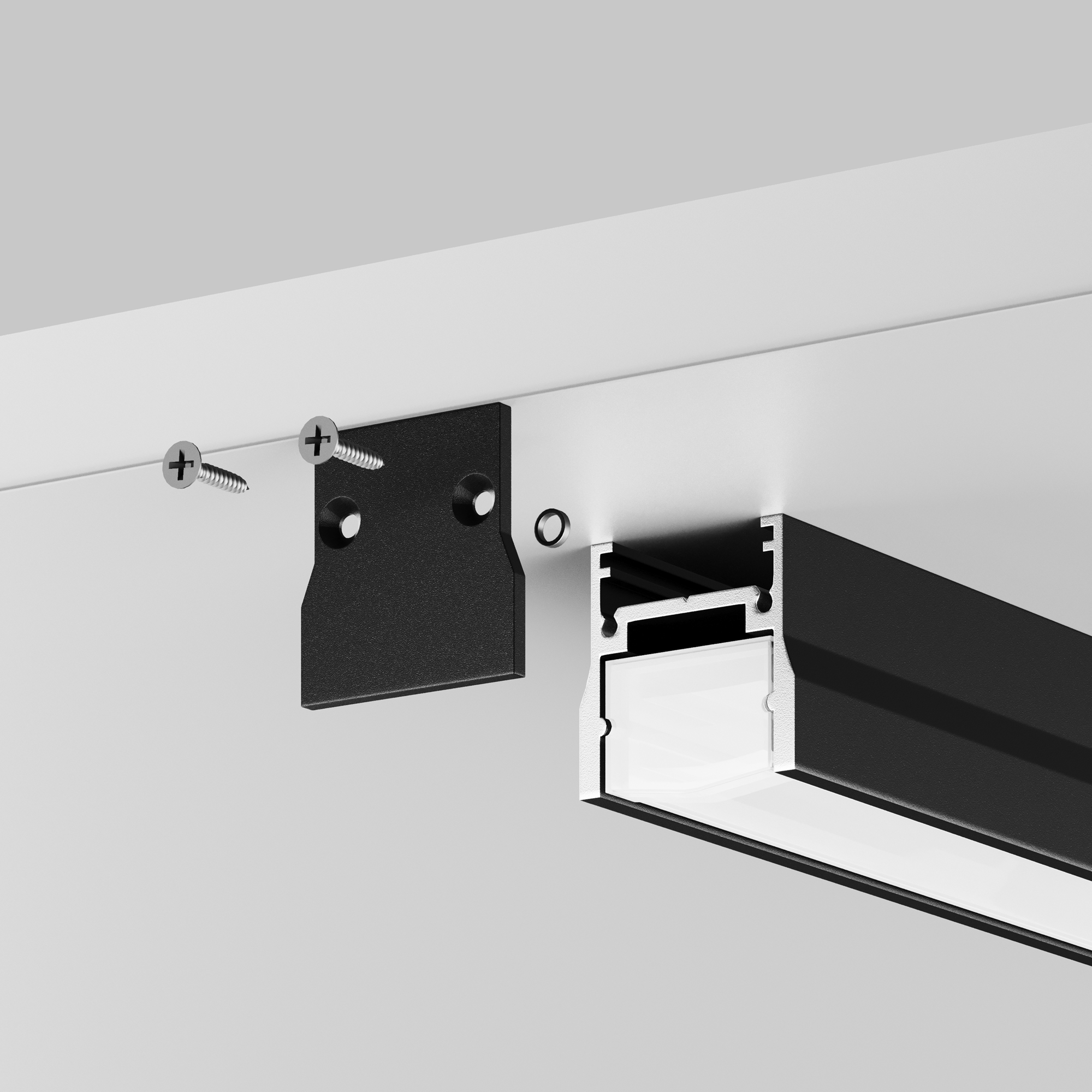 Заглушка для уличной трековой системы   Maytoni Outdoor Elasity IP O-TR001-B-EC2