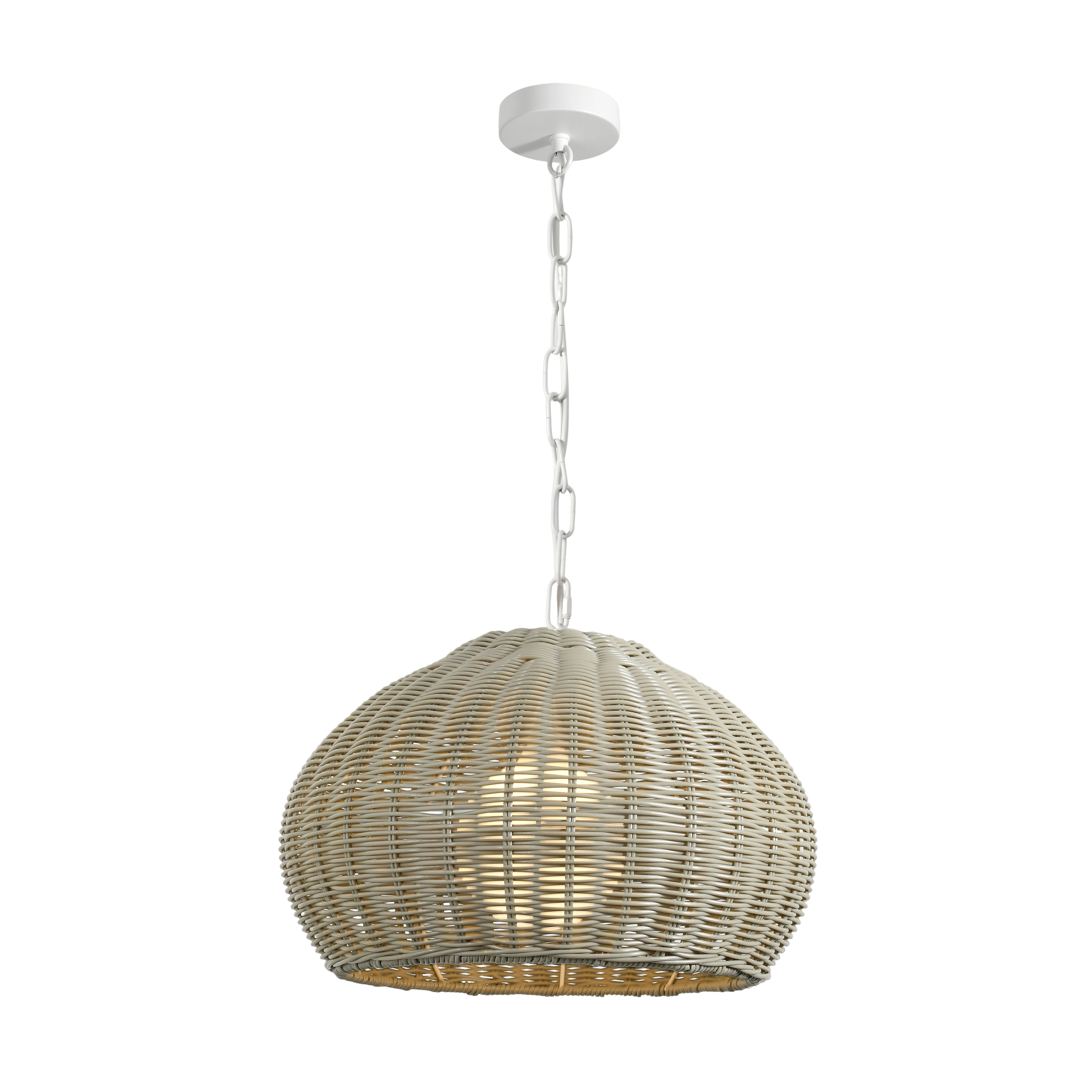 Подвес *40*30-176 см, 1*E27*40W, Favourite Wicker 4885-1P, белый