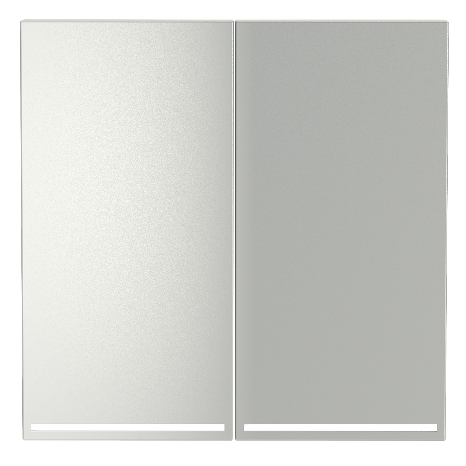 Клавиши для выключателя/переключателя двухклавишного с подсветкой, сталь Voltum S70 VLS000405, Пластик Soft touch