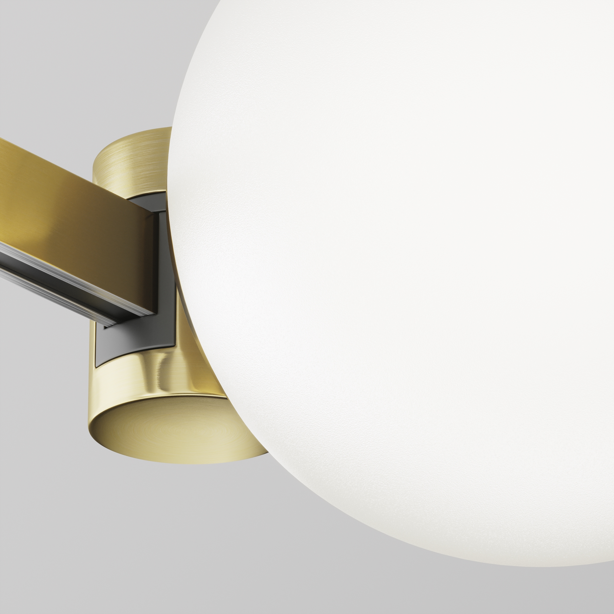 Трековый светильник 12,4*10*-10 см, *LED*5W, 4000K, Maytoni Technical Luna TR229-1-5W4K-BS, Латунь