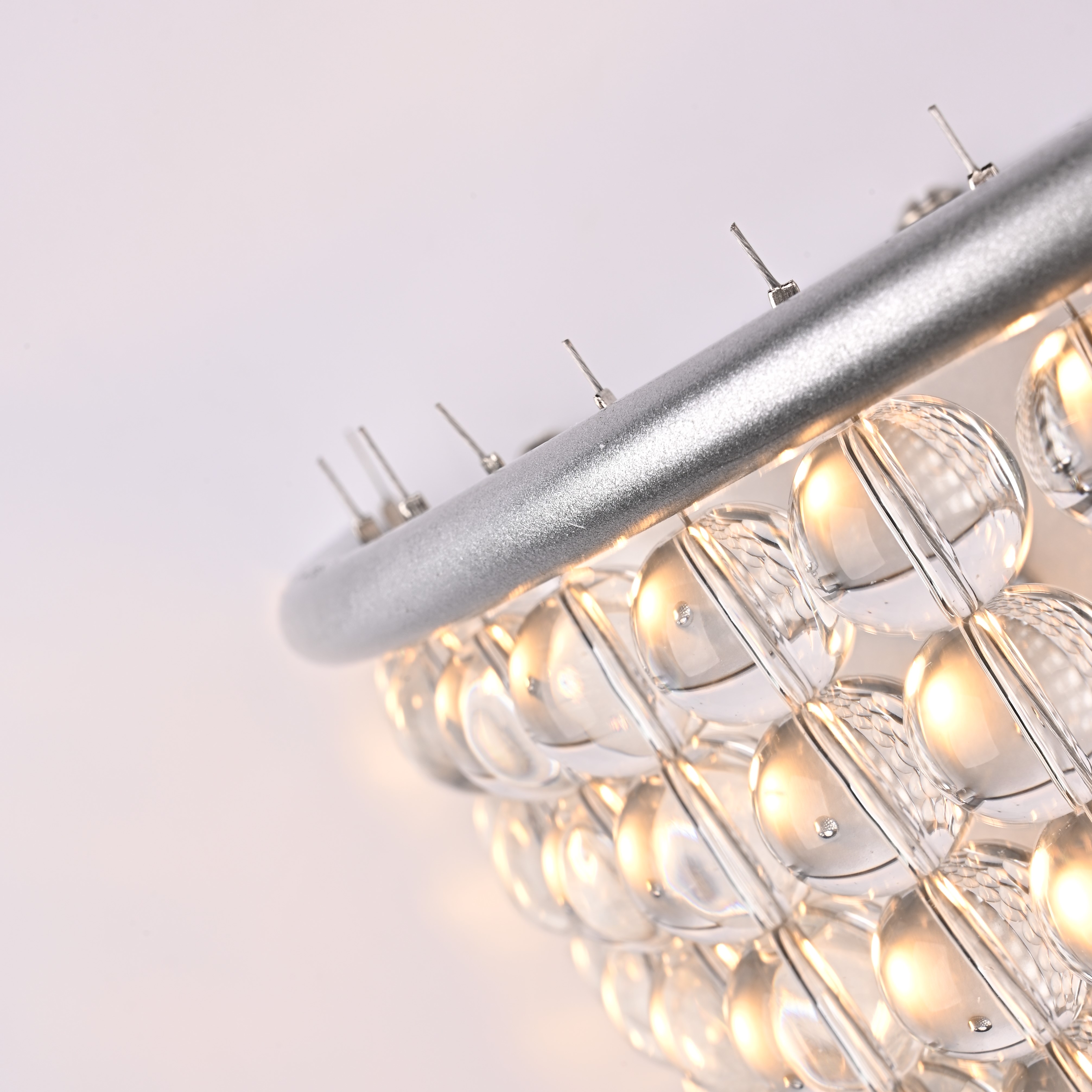 Бра Jacqueline Sconce White 25*25*26 см, 1*E14*40W, ImperiumLoft 44.444, Серебристый, Латунь