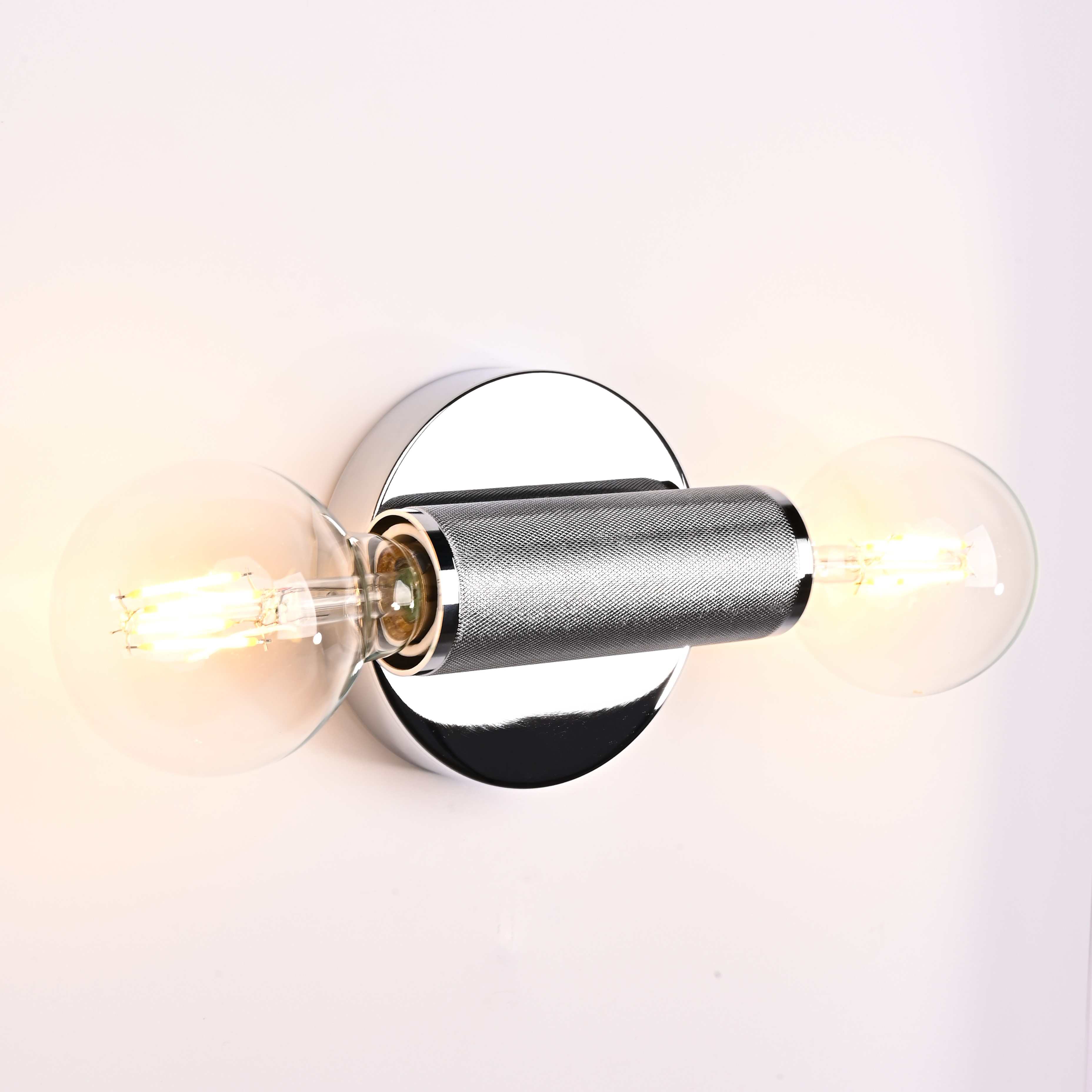 Бра RH Utilitaire Inline Sconce Silver 28,5*8*10 см, 2*E27*60W, ImperiumLoft 44.559, Никель