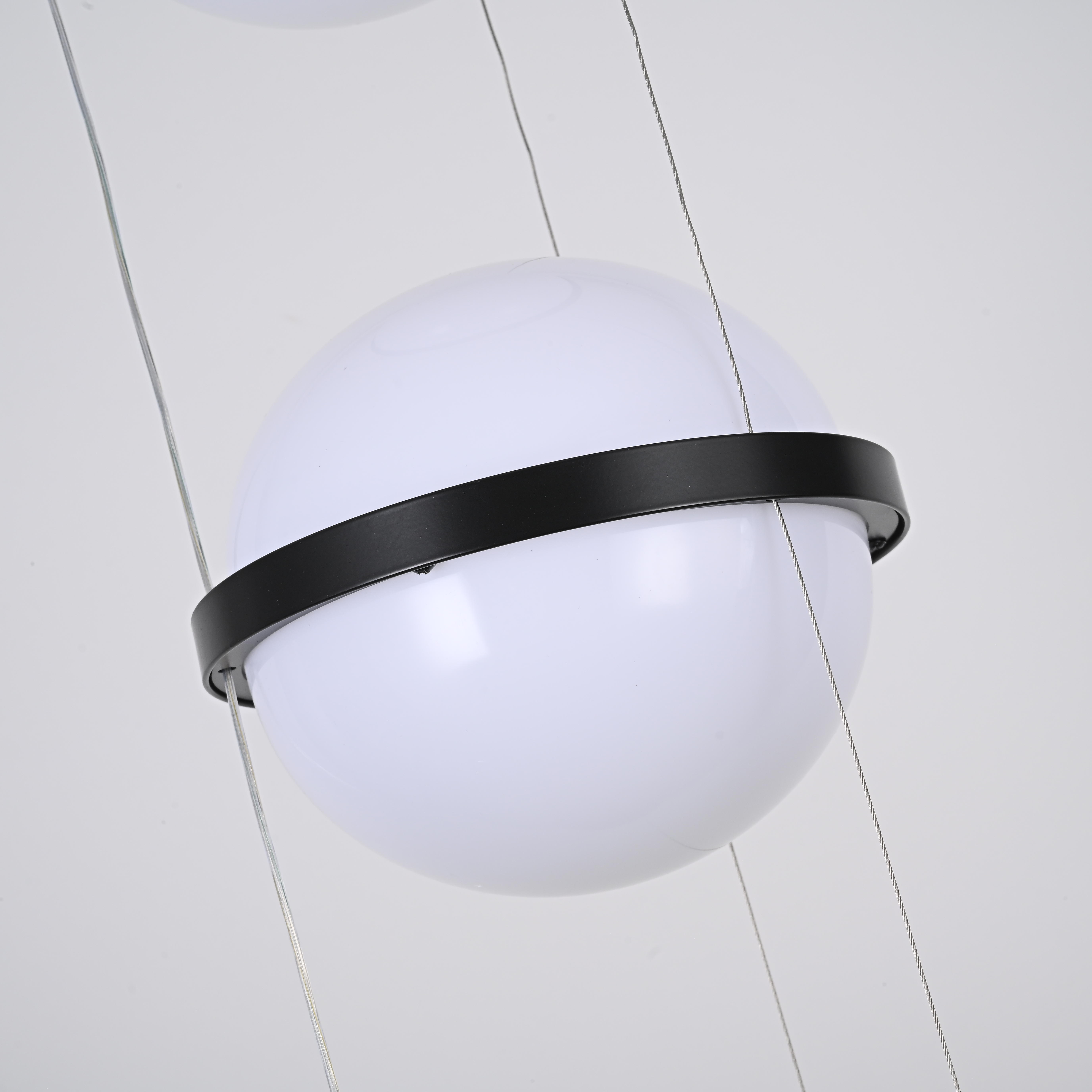 Подвесной светильник PALMA Wall lamp 2 шара + 1 вазон 22*22*300 см, 2*LED*9W, 3000, 4000, 6000K, ImperiumLoft 22.93727, Серый