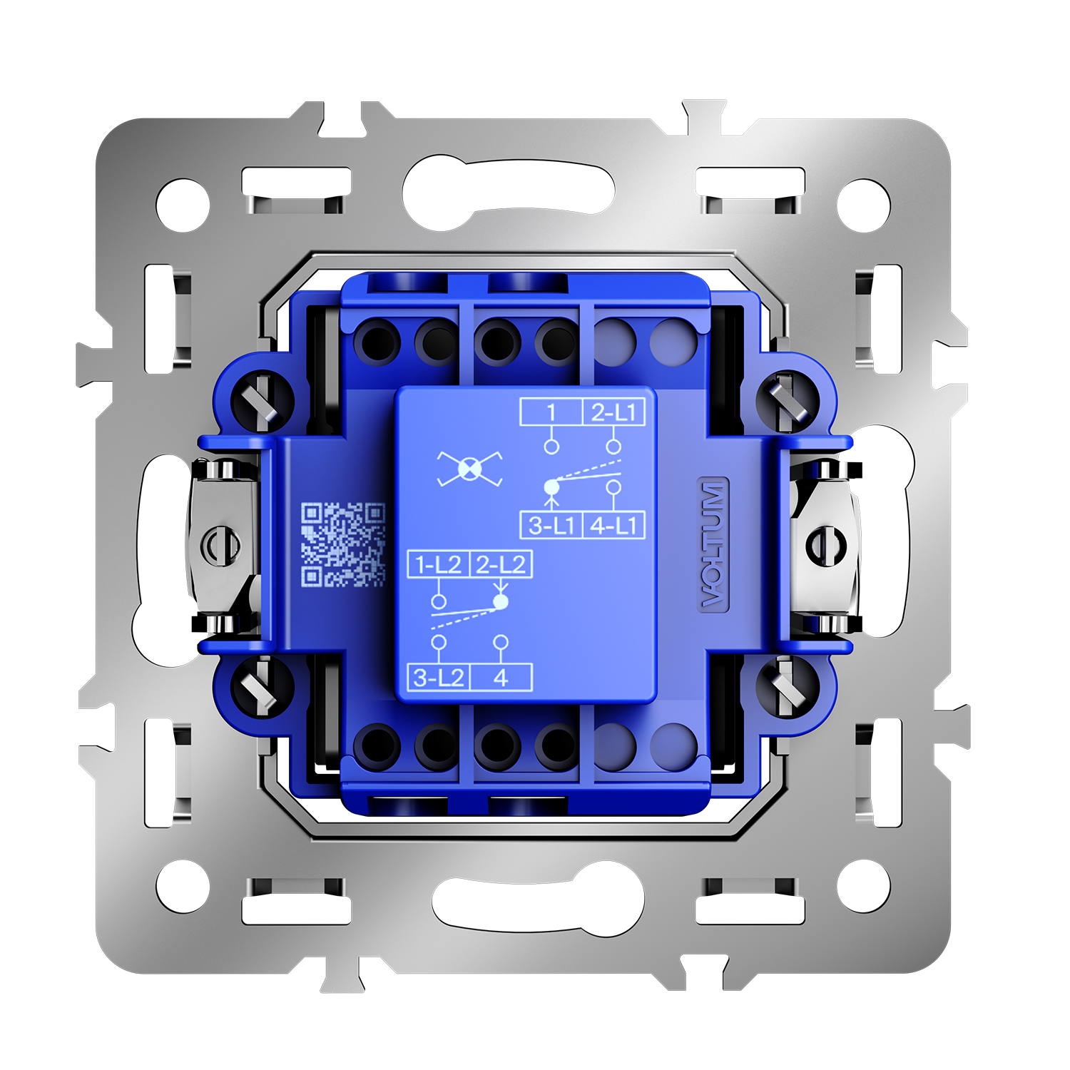 Механизм перекрестного переключателя одноклавишного 10А, S70 Voltum S70 VLS0105M, Металл