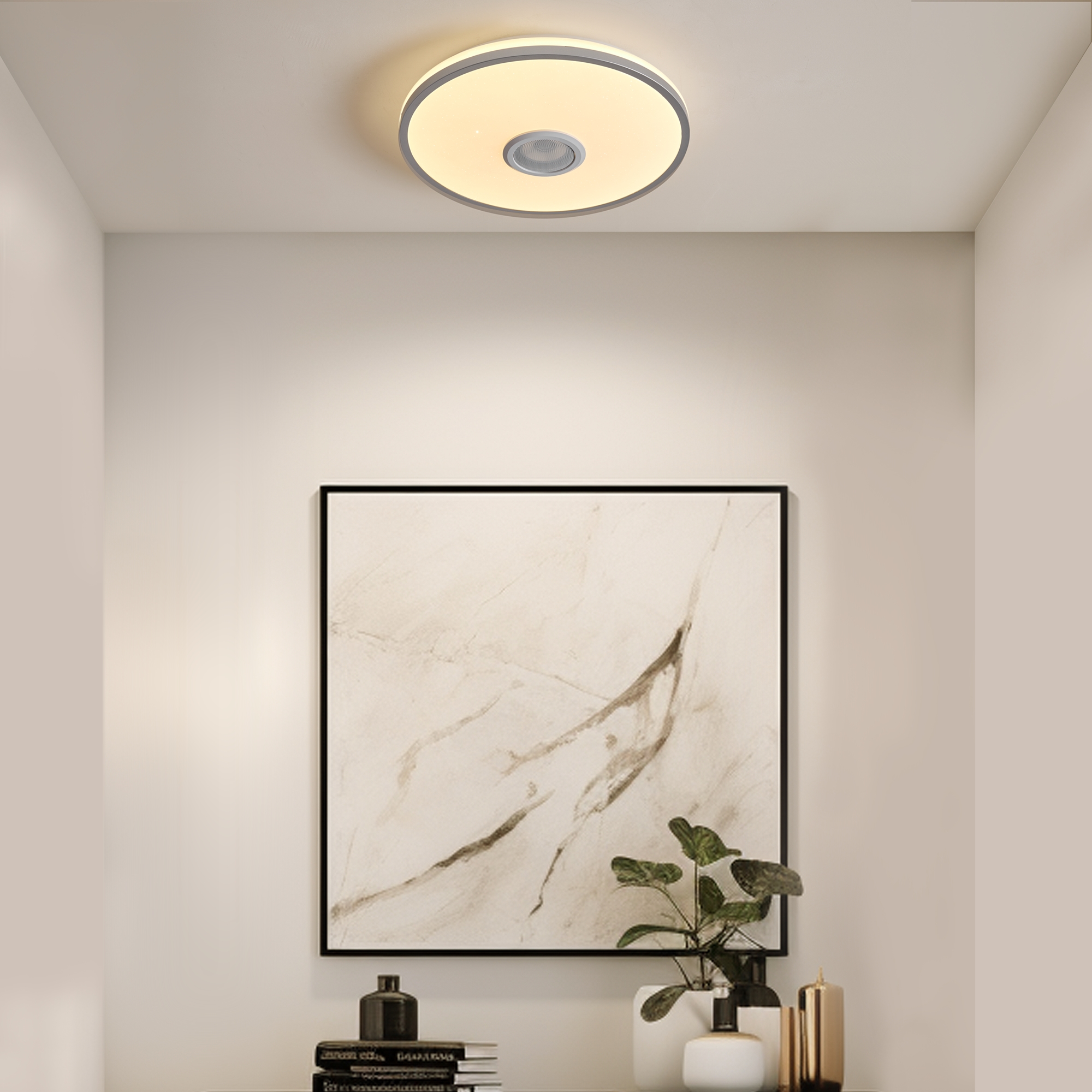 Светильник 34*34*6-6 см, *LED*38W, 3000-6500+RGBK, Freya Ронд/Rond FR6226CL-L36W, Белый