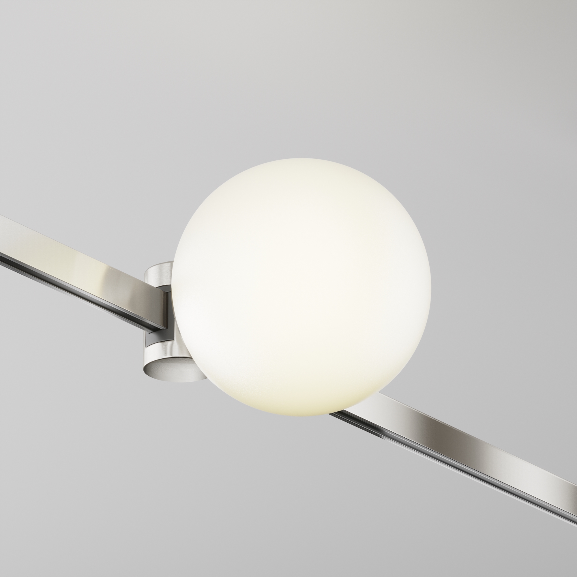Трековый светильник 12,4*10*-10 см, *LED*5W, 3000K, Maytoni Technical Luna TR229-1-5W3K-PT, Платина