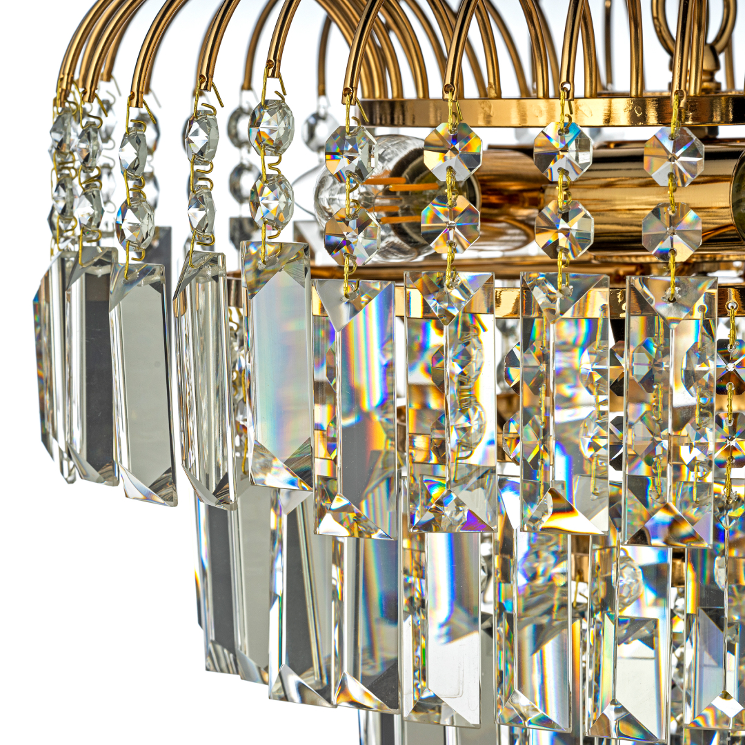 Люстра подвесная *37*32 см, 5*E14*40W, Arti Lampadari Sabina Sabina E 1.5.32.100 G, Золото