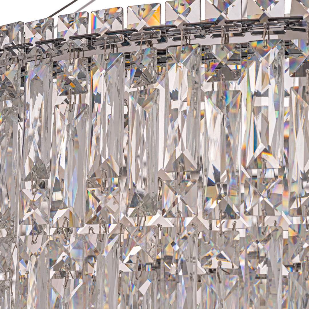 Люстра подвесная ** см, Led лента*LED*120W, 3000/6000K, Arti Lampadari Ovindoli Nickel Ovindoli L 1.5.100x35.100 N, Никель