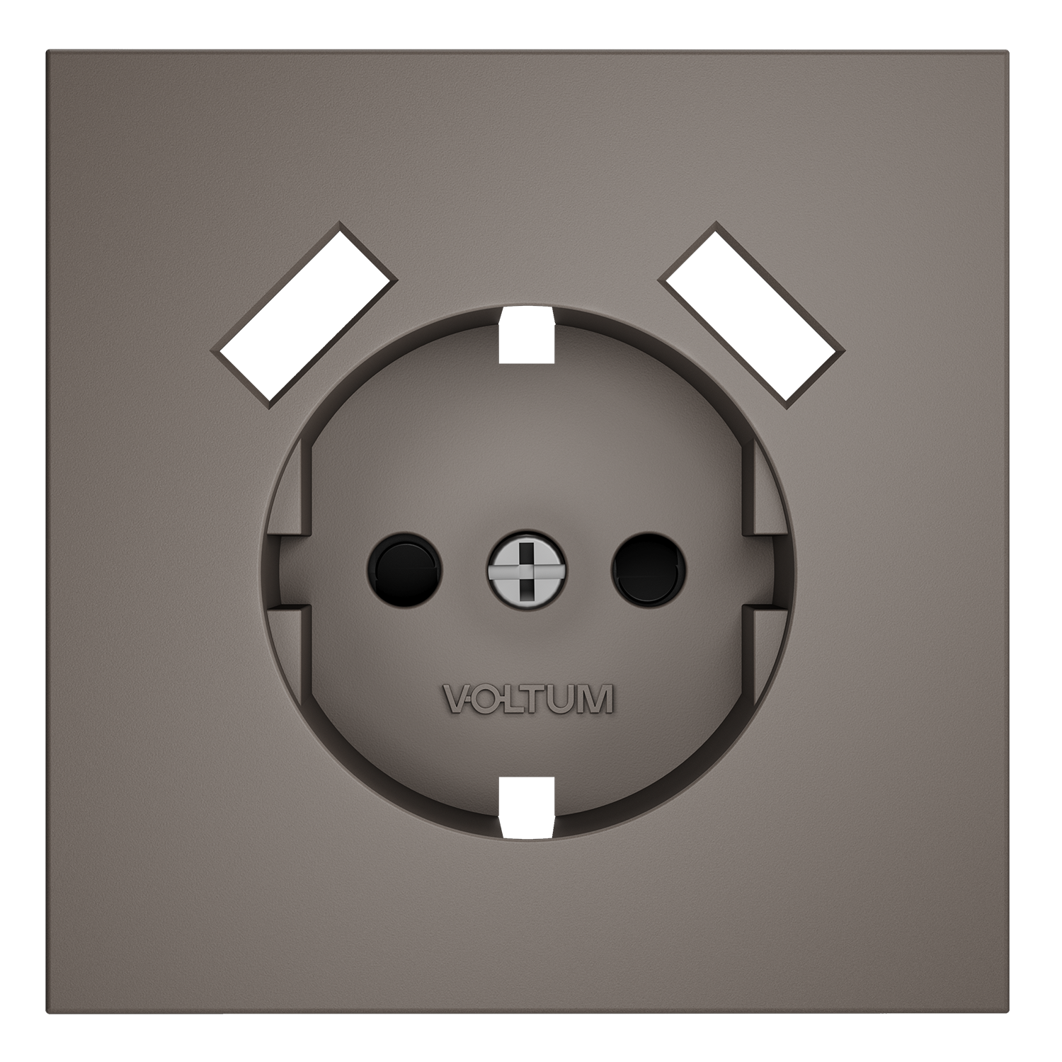 Накладка для розетки с заземлением и защитными шторками, с USB A+A, S70, капучино Voltum VLS000914