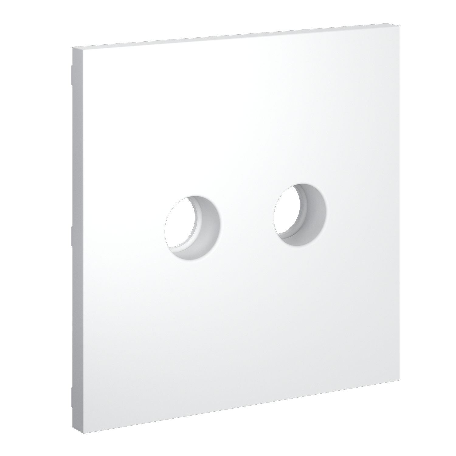 Накладка для розетки телевизионной оконечной TV+SAT, белый матовый Voltum S70 VLS001602, Пластик Soft touch