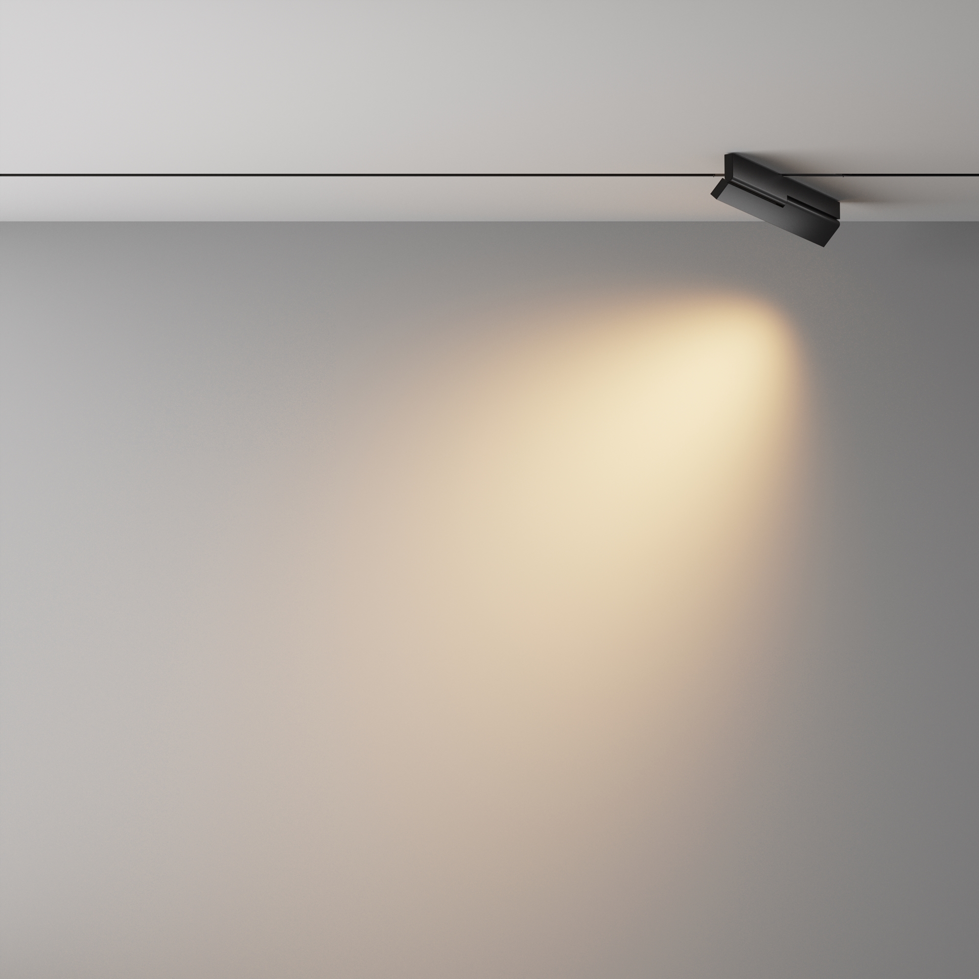 Трековый светильник Points Rot Exility X 3000K 12Вт 40° 28*1*-6 см, *LED*12W, 1200K, Maytoni Technical  TR242-2-12W3K-B, Черный