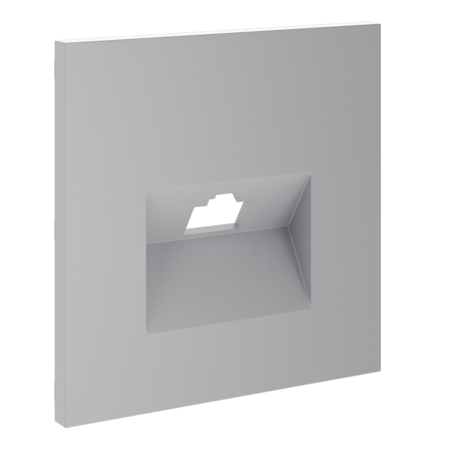 Накладка для розетки компьютерной RJ45 кат.6, S70, серый Voltum VLS001316