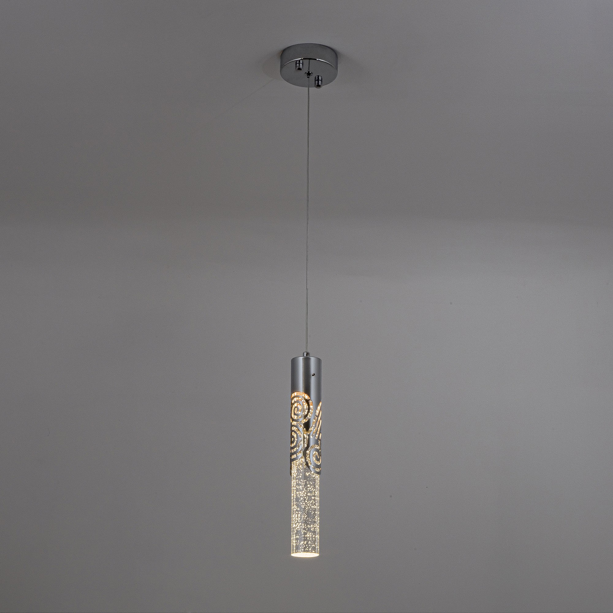 Подвесной светильник 10*10*112 см, LED 5W, 4000K, Хром MODELUX ML.88963.1 CR