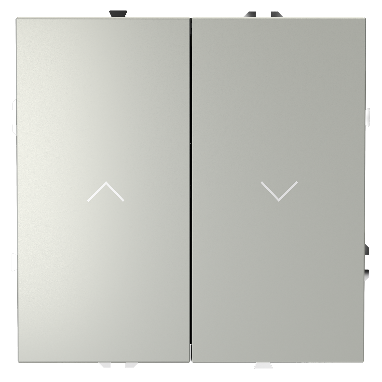 Выключатель встраиваемый для жалюзи 10А, сталь Voltum S70 VLS020705, Пластик Soft touch