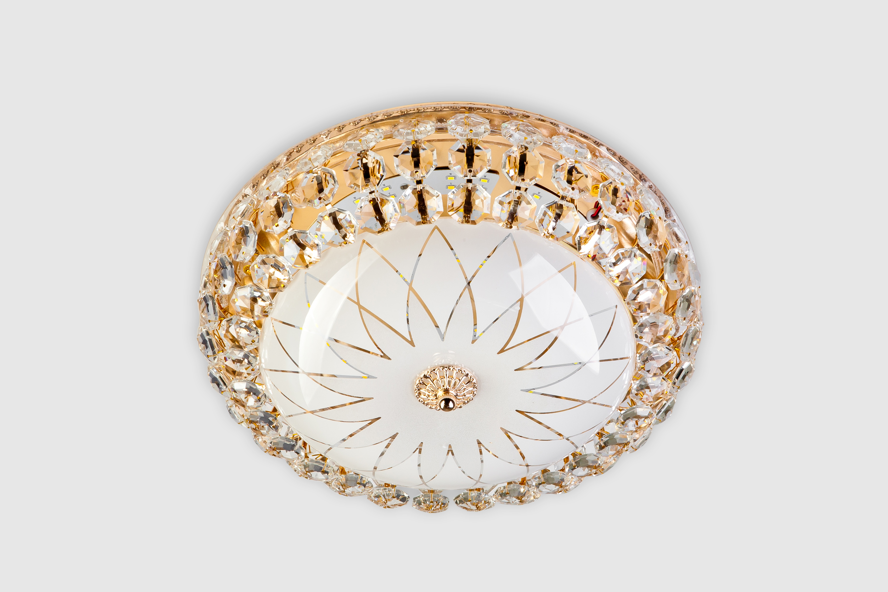 Потолочный светильник 30 см, 30W, 3300-5000K, LED4U 1113/300 GD, золото
