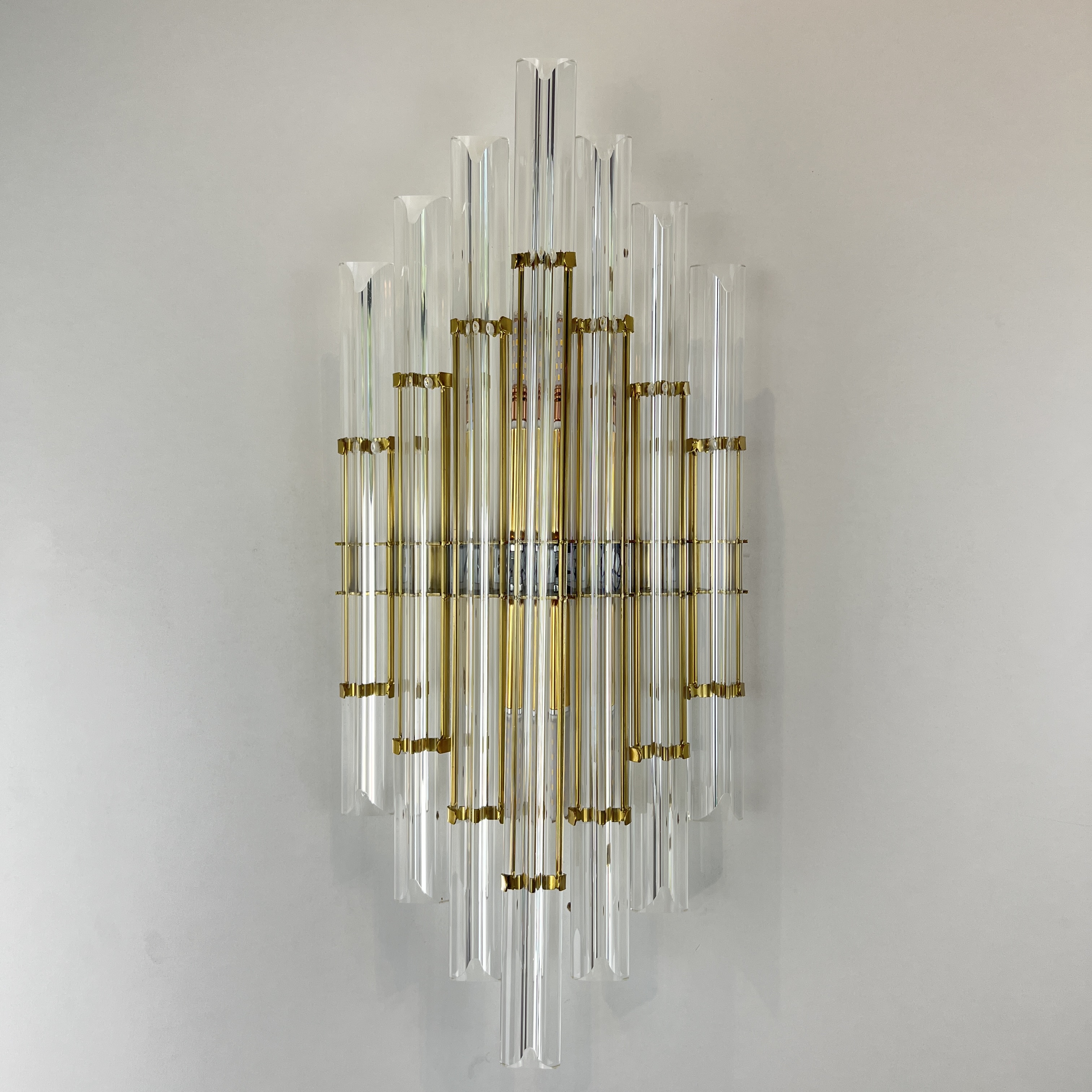Бра Art Wall Luxury 2 9*22*50 см, 2*E14*40W, ImperiumLoft 44.721, Золотистый
