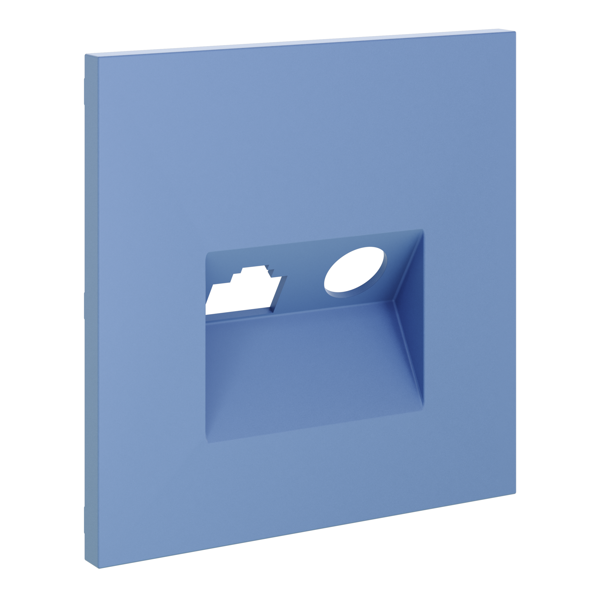 Накладка для розетки TV+RJ45 кат. 6, S70, деним Voltum VLS002715