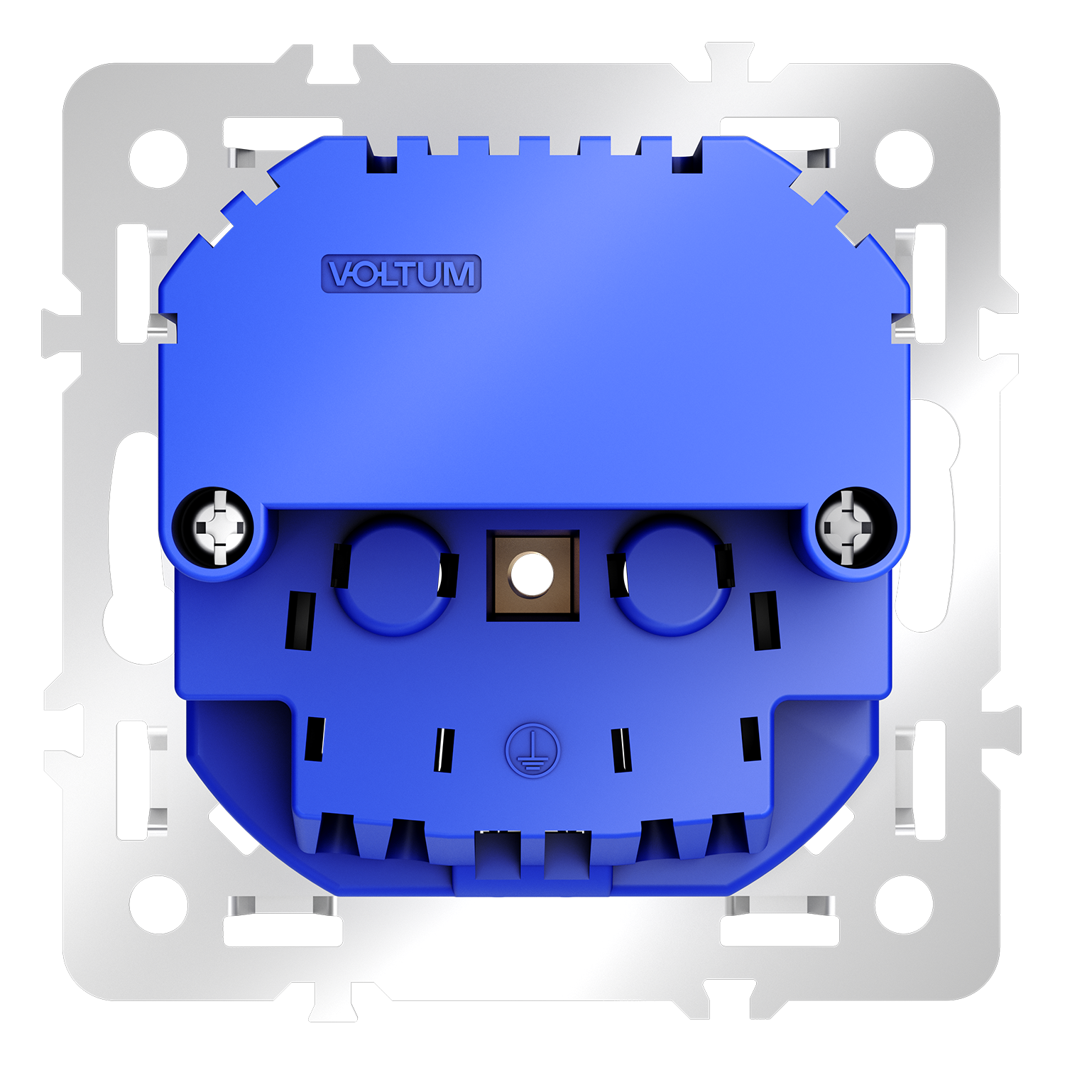 Механизм розетки с заземлением и защитными шторками 16А, с USB A+A, S70 Voltum S70 VLS0404M, Металл