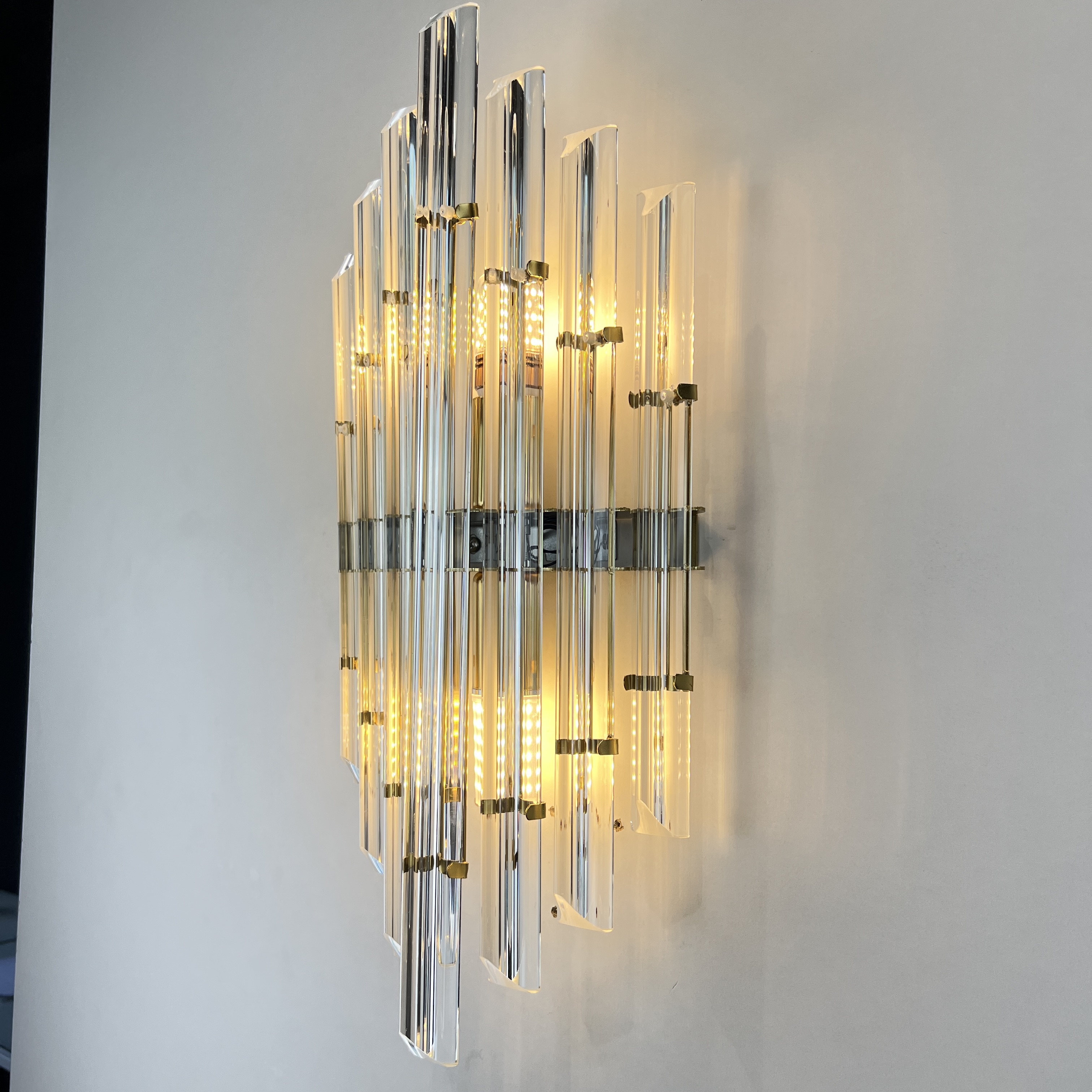 Бра Art Wall Luxury 2 9*22*50 см, 2*E14*40W, ImperiumLoft 44.721, Золотистый