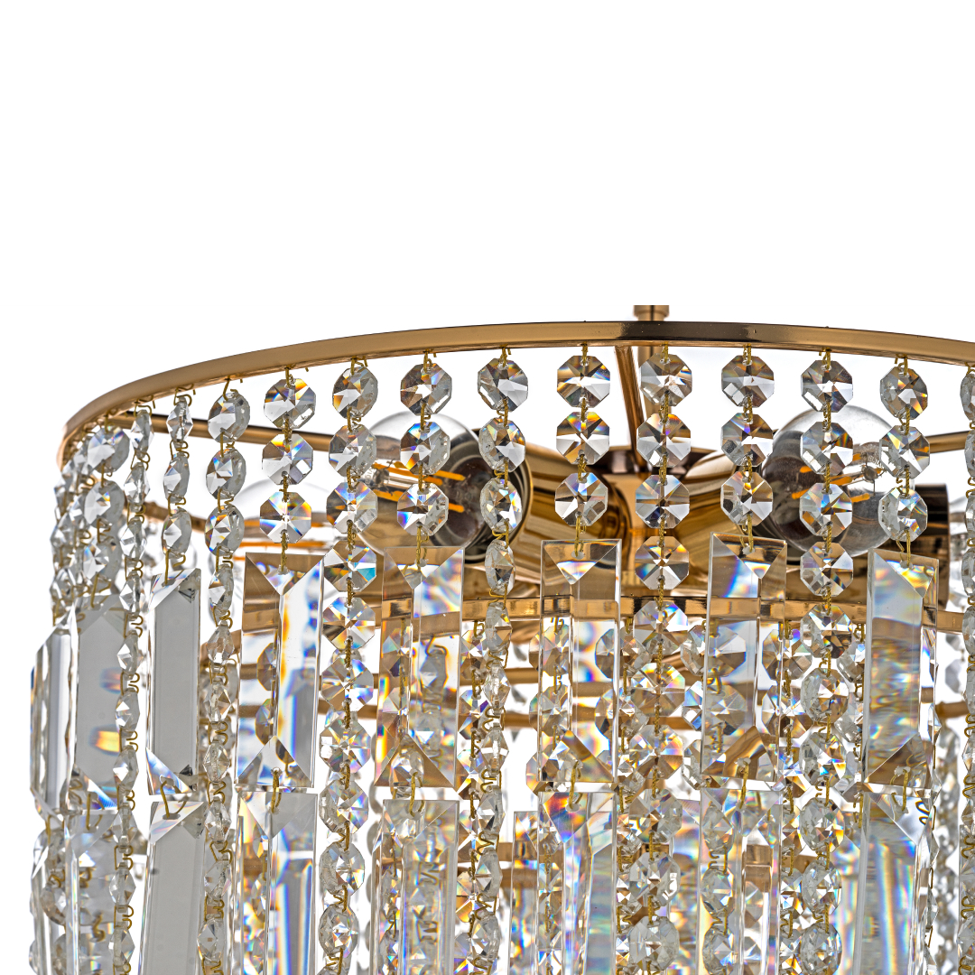 Люстра *38*54 см, 6*E27*60W, Arti Lampadari Napoli Gold Napoli E 1.5.38.501 G, Золото