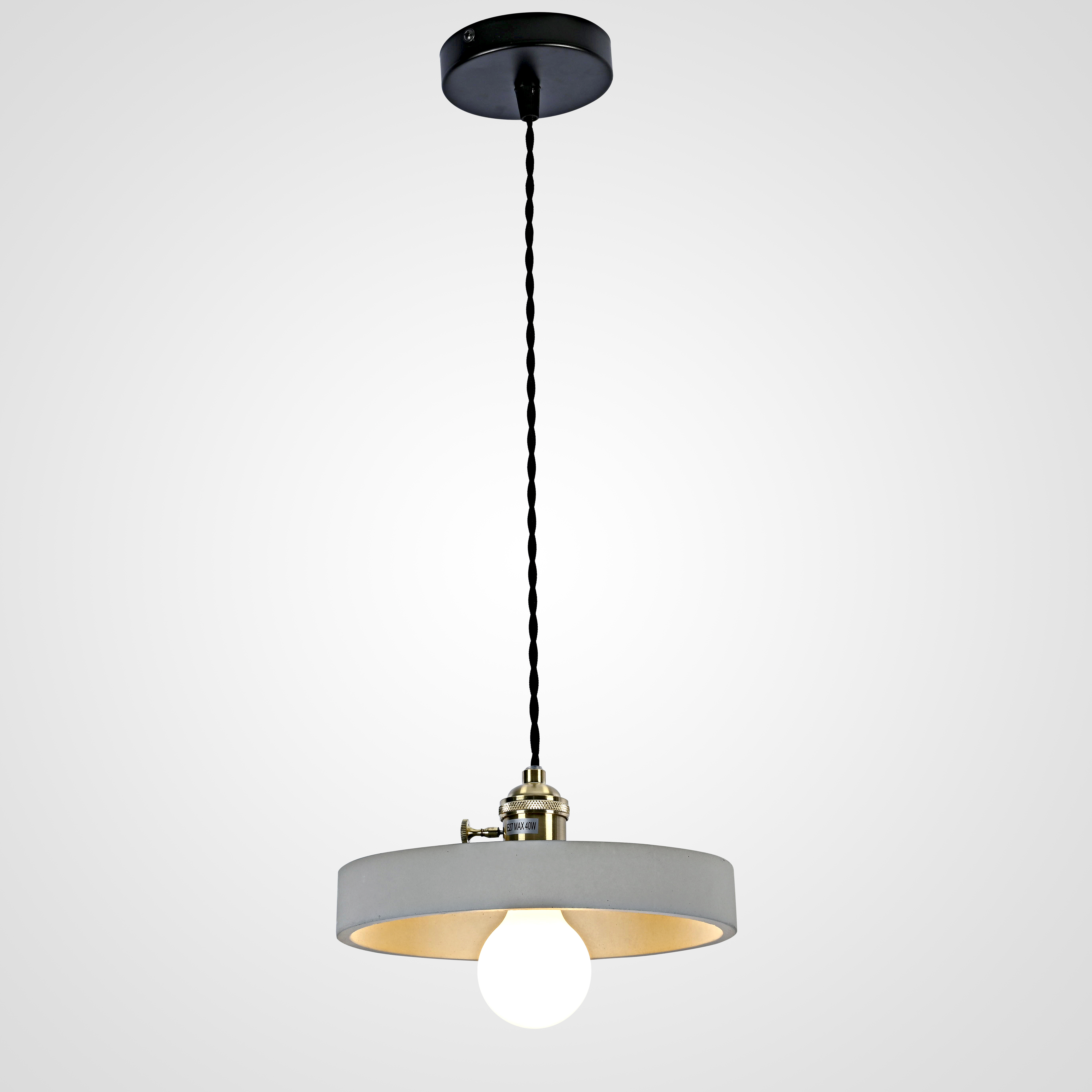 Подвесная люстра INDUSTRY D 21*7.5 27*14*14 см, 1*E27*60W, ImperiumLoft INDUSTRY01, Латунь