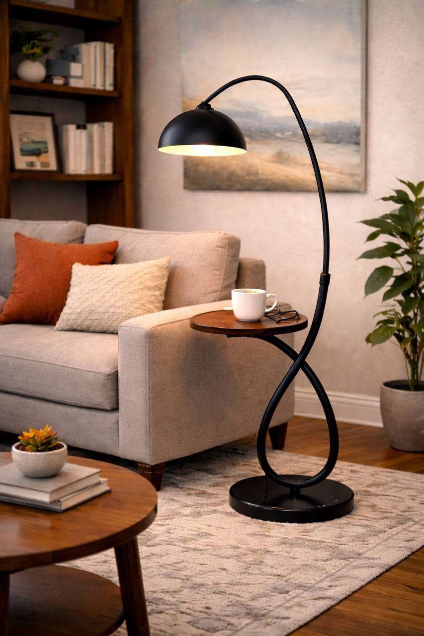 Торшер **-160 см, 1*Е27*60W, Modemodern  MD.8818.01FL, Чёрный