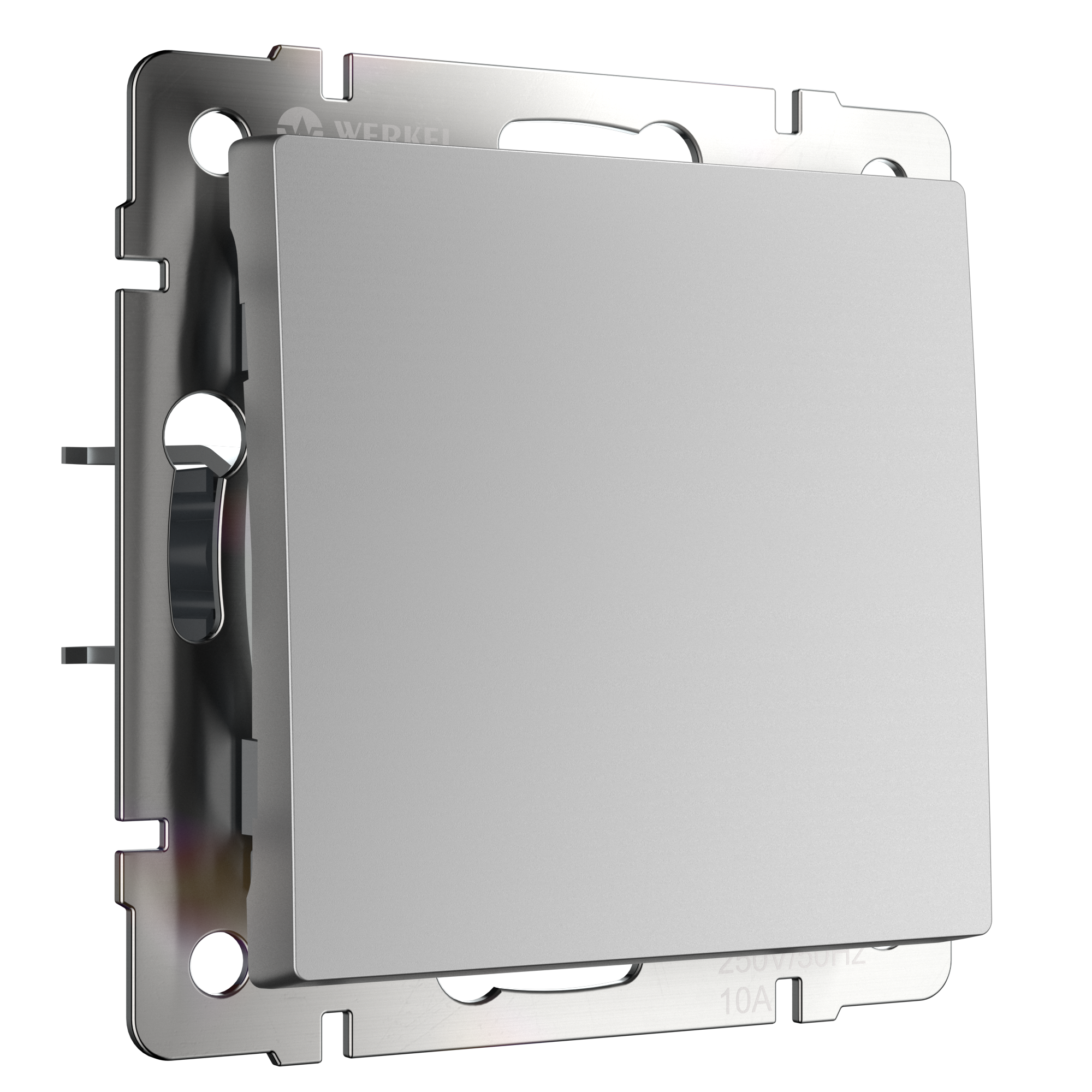 W1112006 Выключатель одноклавишный проходной, серебряный Werkel, 4690389164798