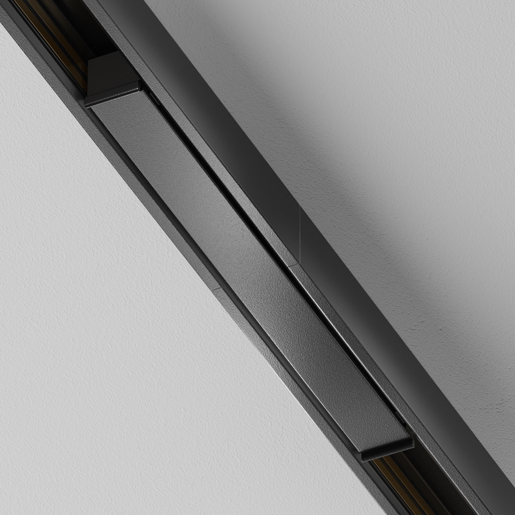 Коннектор питания прямой Exility X, черный 12*1*1 см, Maytoni Technical  TRA239PC-42B, Черный