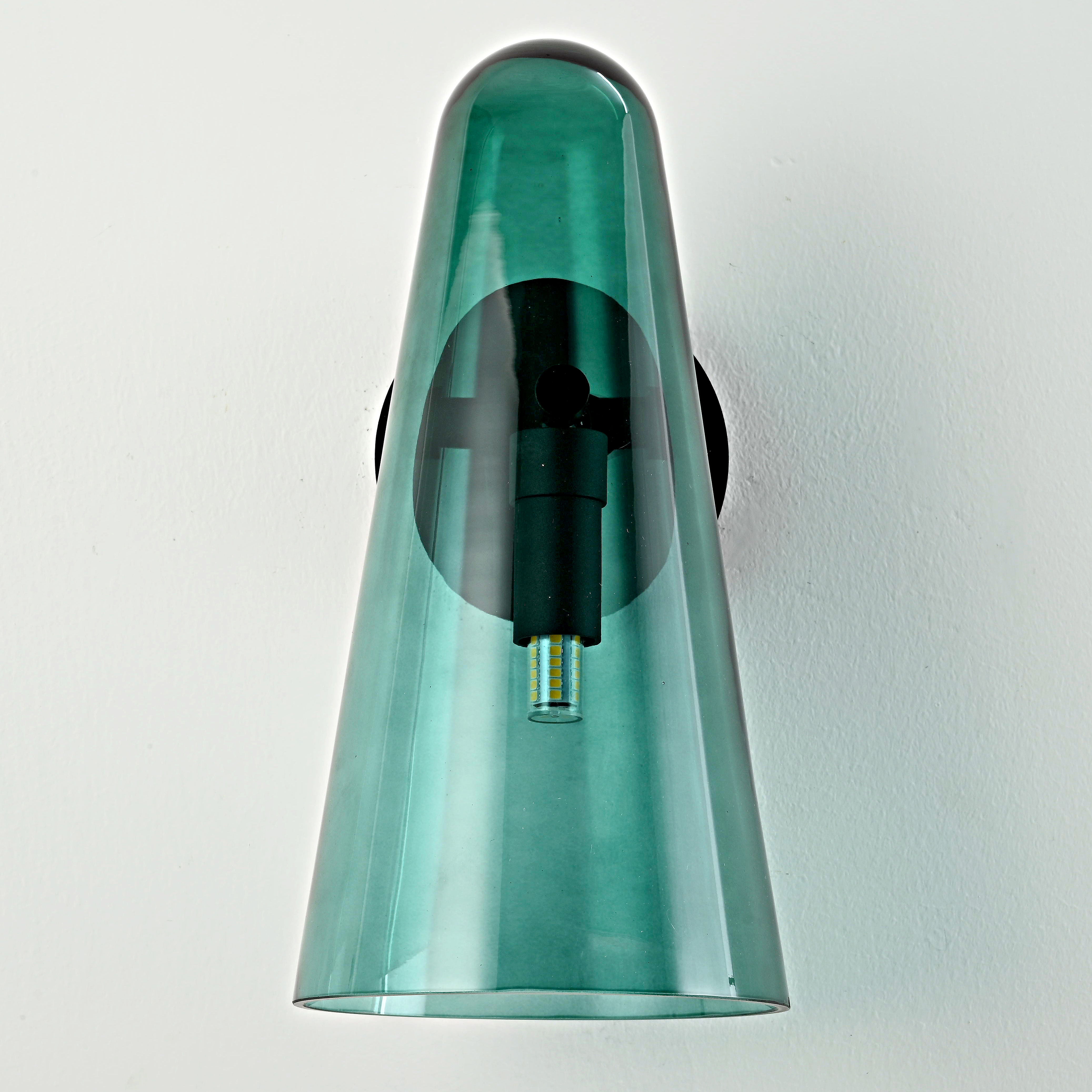 Бра Доми Sconce Green 13*13*26 см, 1*G9*40W, ImperiumLoft 44.1010-0, Чёрный