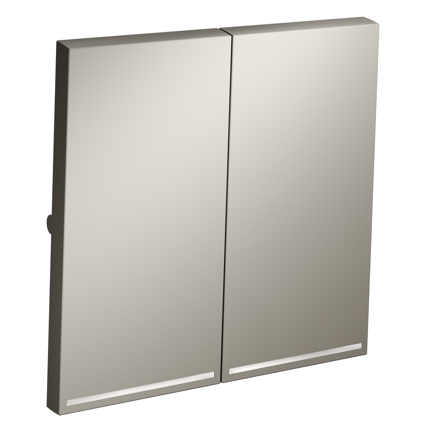 Клавиши для выключателя/переключателя двухклавишного с подсветкой, кашемир Voltum S70 VLS000403, Пластик Soft touch