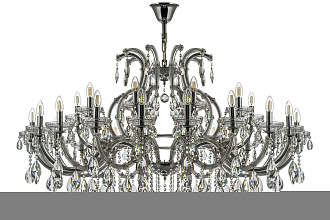 Люстра *13,4*97 см, 30*E14*40W, Dio D`arte Gloria Gloria E 1.1.30.600 N, Никель