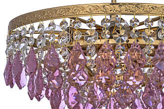 Люстра потолочная *38*32 см, 5*E27*60W, Arti Lampadari Castellana Gold Castellana E 1.3.38.603 G, золотой