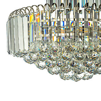 Люстра подвесная *47*35 см, 8*E14*40W, Arti Lampadari Ovada Ovada E 1.5.50.100 N, Матовый никель