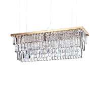 Люстра подвесная ideal lux Martinez SP8 Е14 Золото 213583. 109/37/28 см