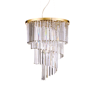Люстра подвесная ideal lux Carlton SP12 макс.12x40Вт Е14 Золото 213521.  см