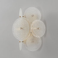 Настенный светильник 30 см, Crystal Lux DANDELION AP2 GOLD, золото
