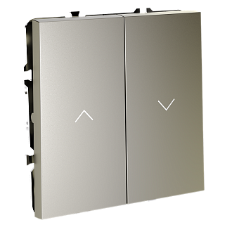 Выключатель встраиваемый для жалюзи 10А, шелк Voltum S70 VLS020704, Пластик Soft touch