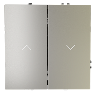 Выключатель встраиваемый для жалюзи 10А, шелк Voltum S70 VLS020704, Пластик Soft touch